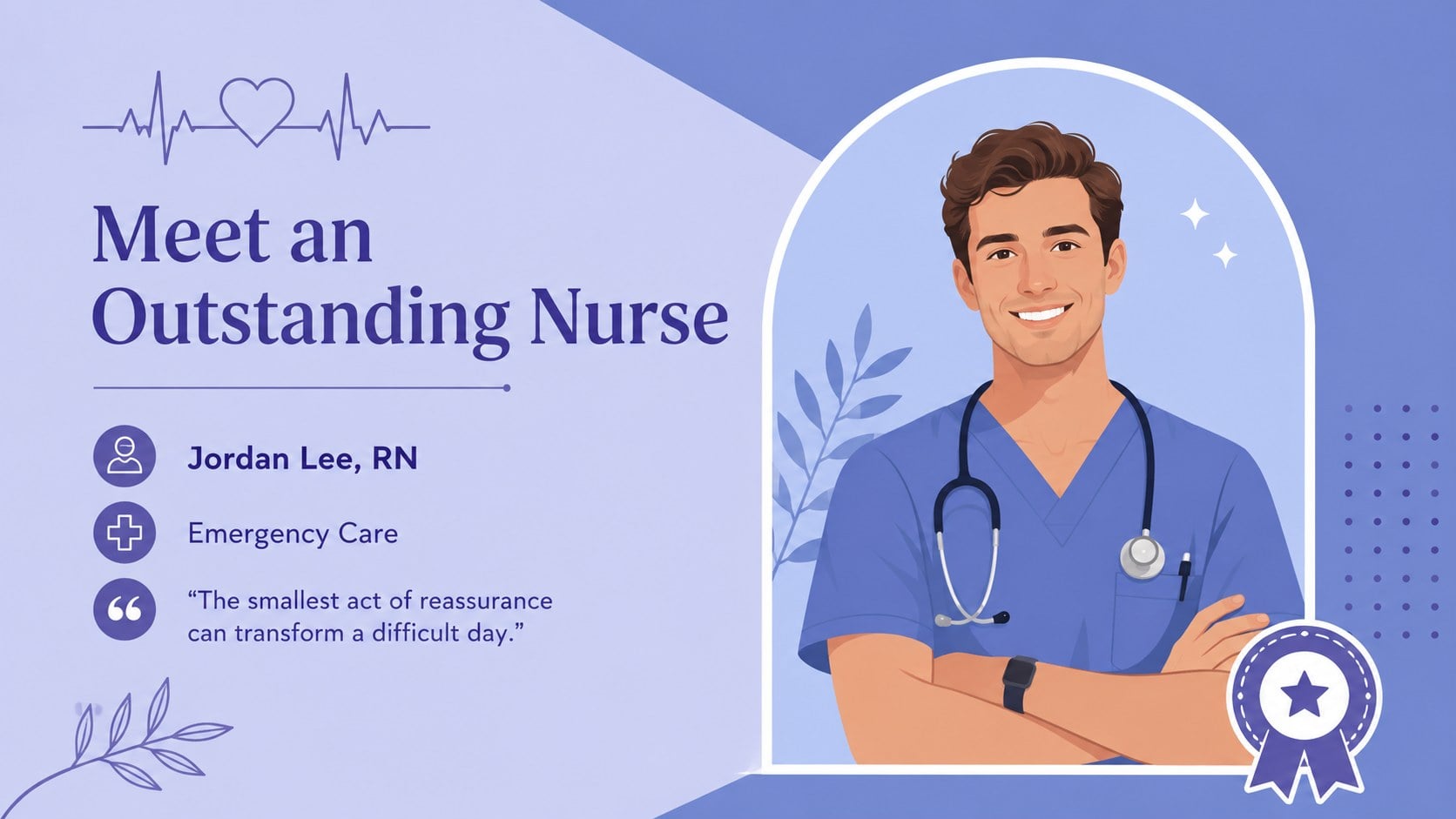 Nurse Recognition Celebration Deck presentation template, slide 5