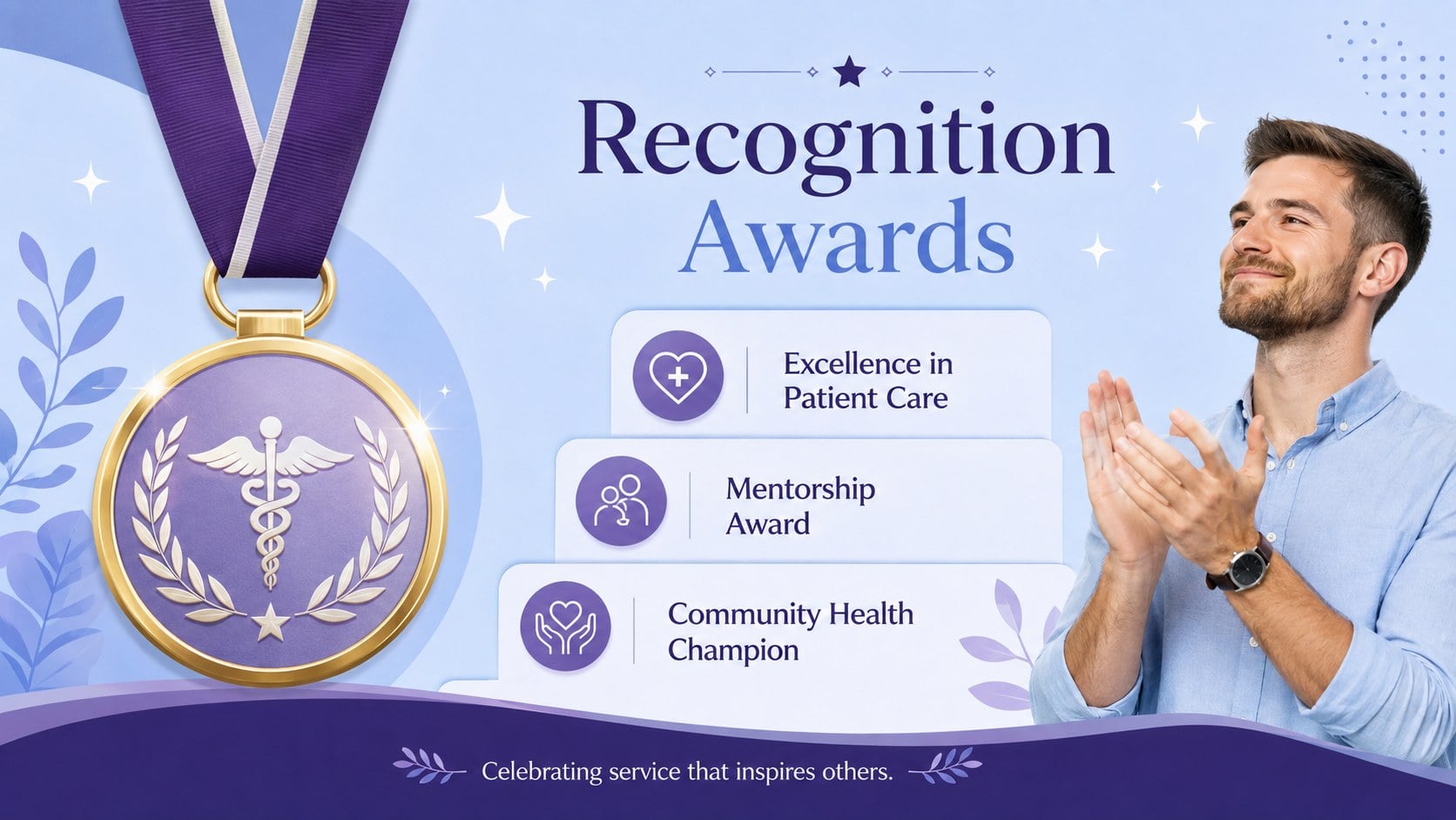 Nurse Recognition Celebration Deck presentation template, slide 9