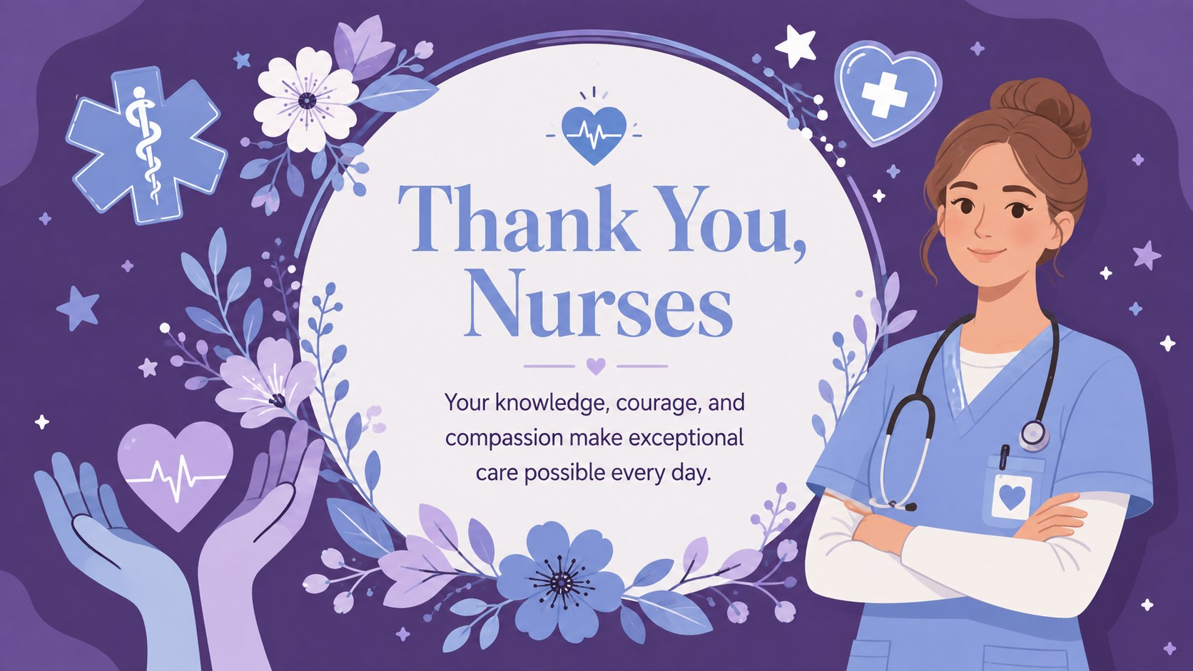 Nurse Recognition Celebration Deck presentation template, slide 15
