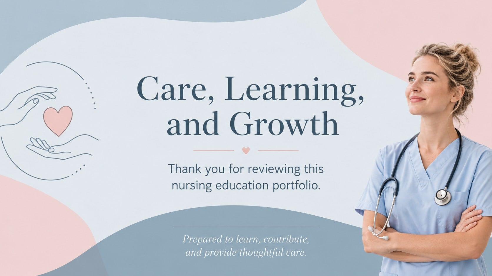 Nursing Education Portfolio Deck presentation template, slide 15