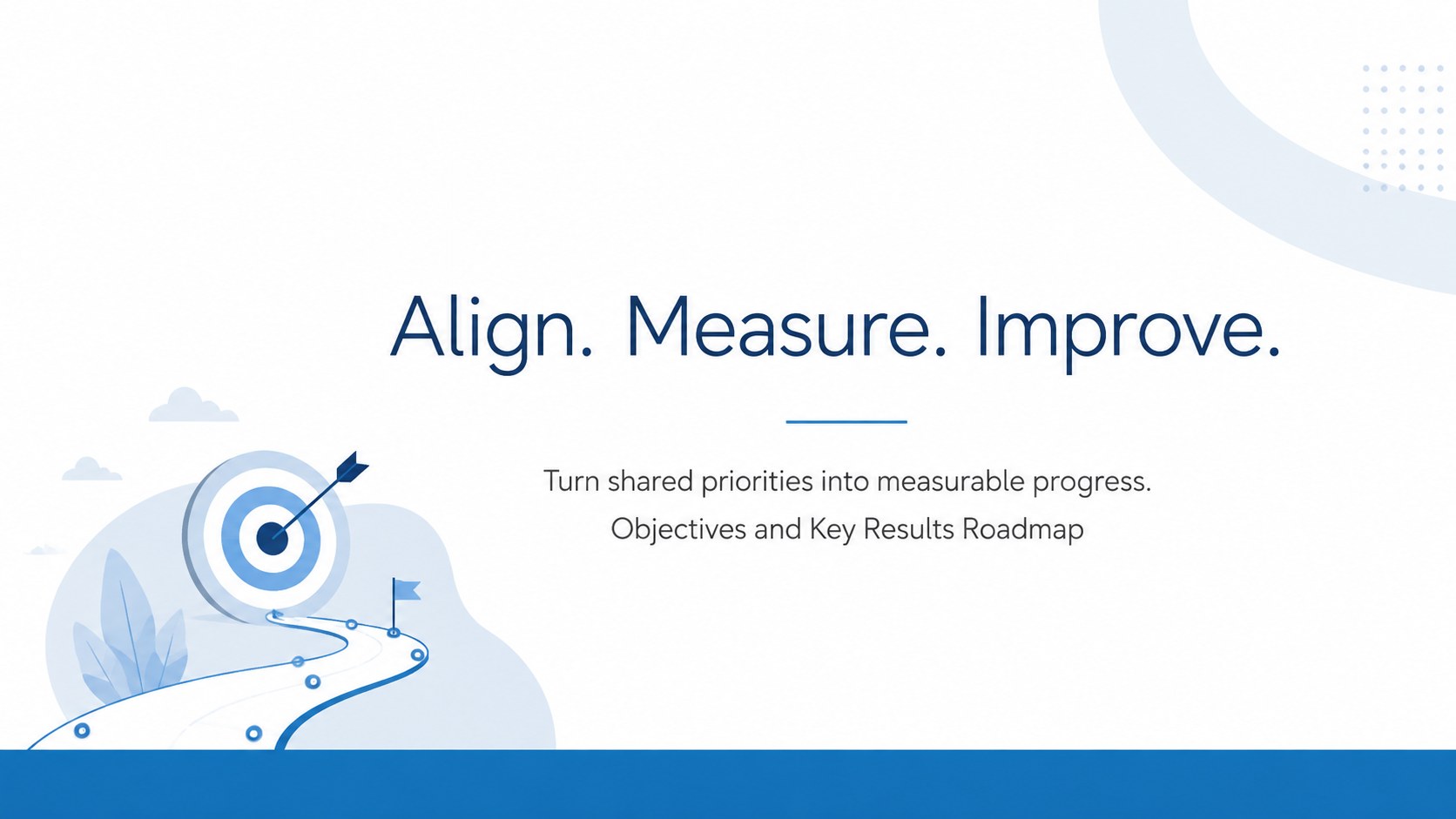 Modelo de apresentação Roadmap de Objetivos e Resultados-Chave, slide 15