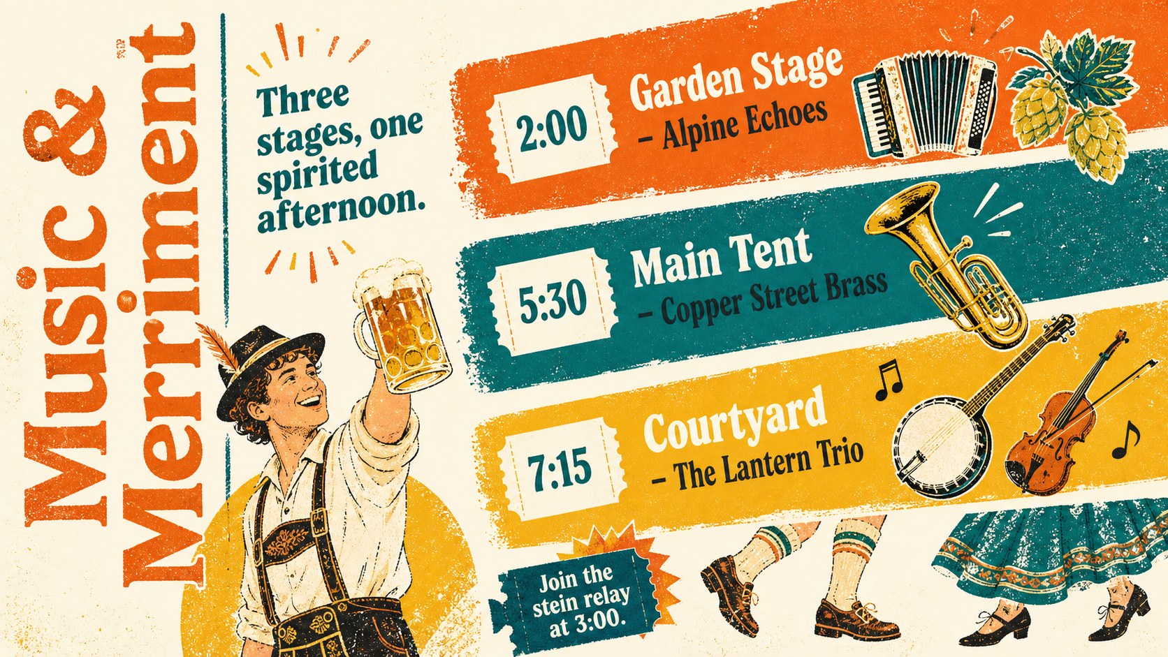 Oktoberfest Keepsake Booklet Slides presentation template, slide 4