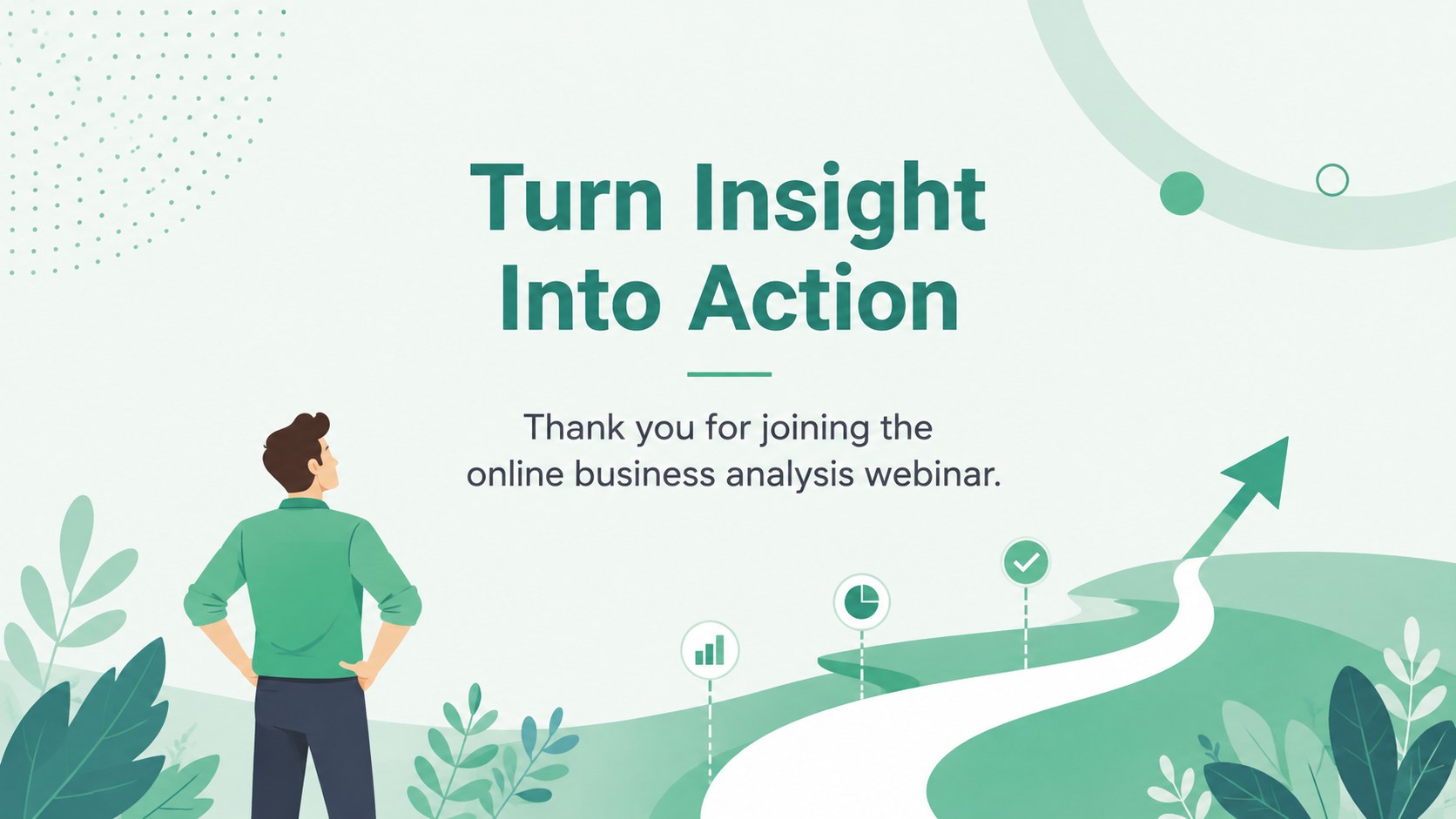 Online Business Analysis Webinar Deck presentation template, slide 15