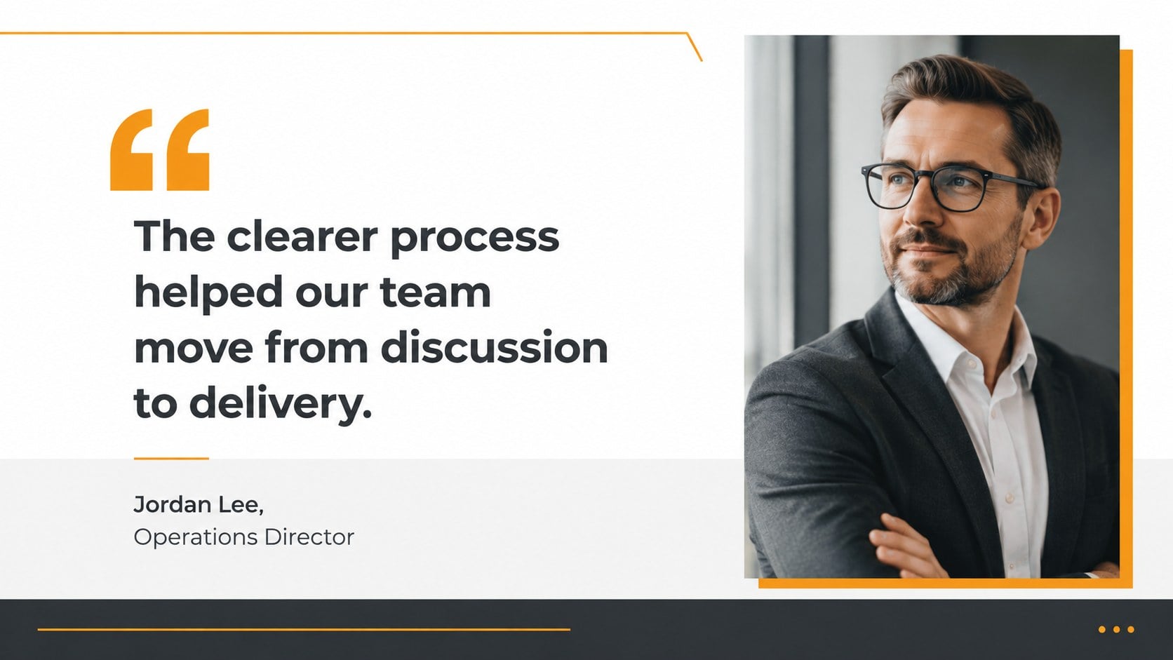 Orange Accent Business Presentation presentation template, slide 10