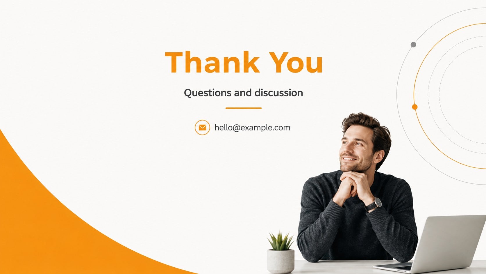 Orange Accent Business Presentation presentation template, slide 16