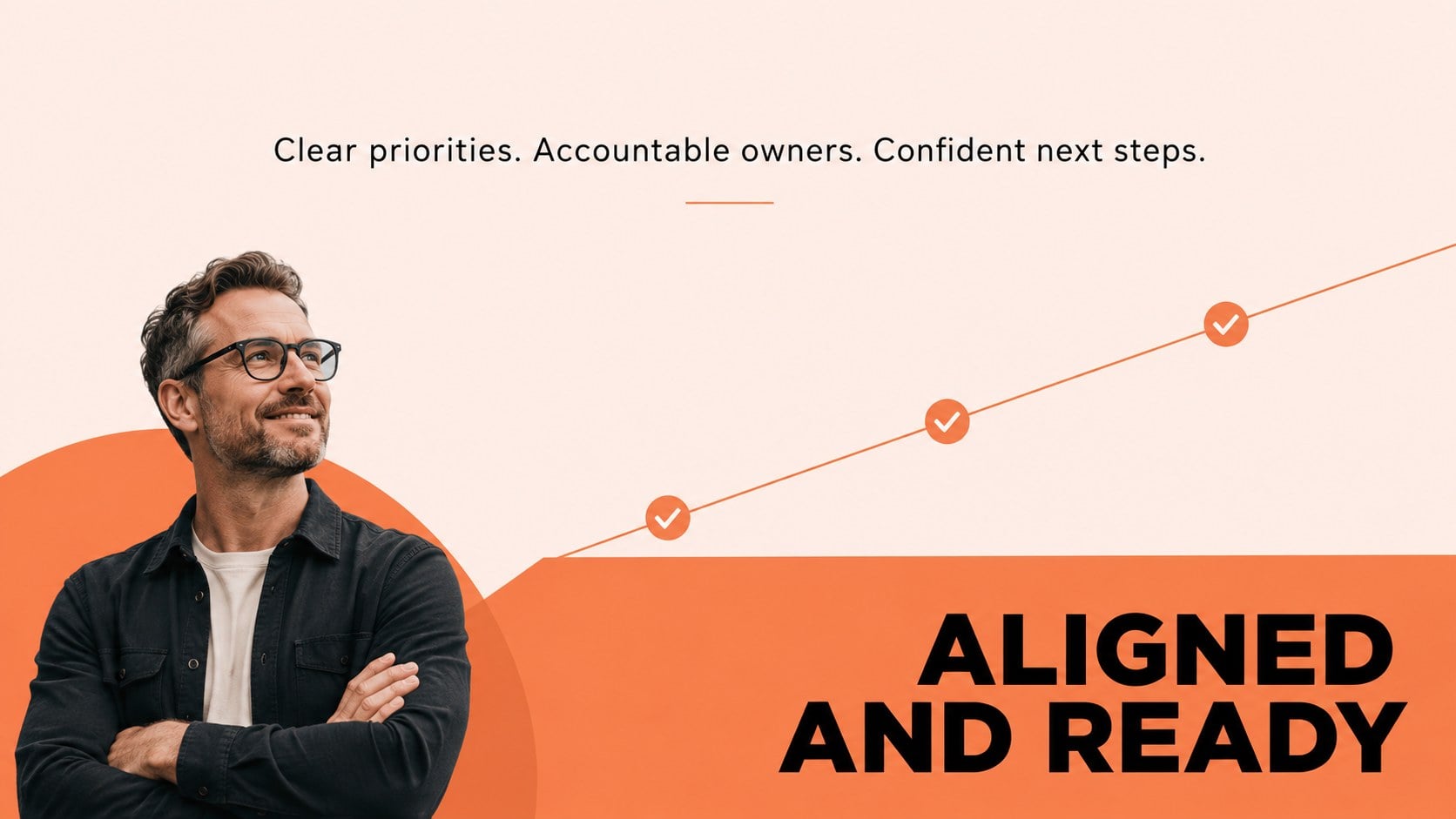 Orange Meeting Agenda Deck for Focused Teams presentation template, slide 15