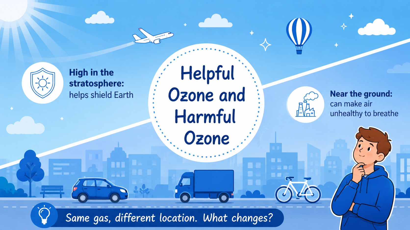 Ozone Shield Classroom Deck for Young Learners presentation template, slide 5