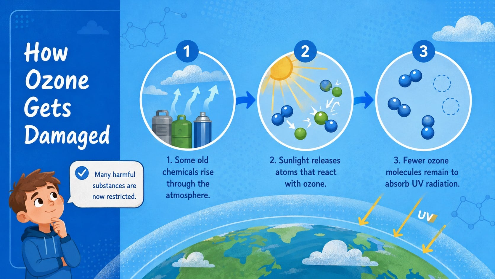 Ozone Shield Classroom Deck for Young Learners presentation template, slide 6