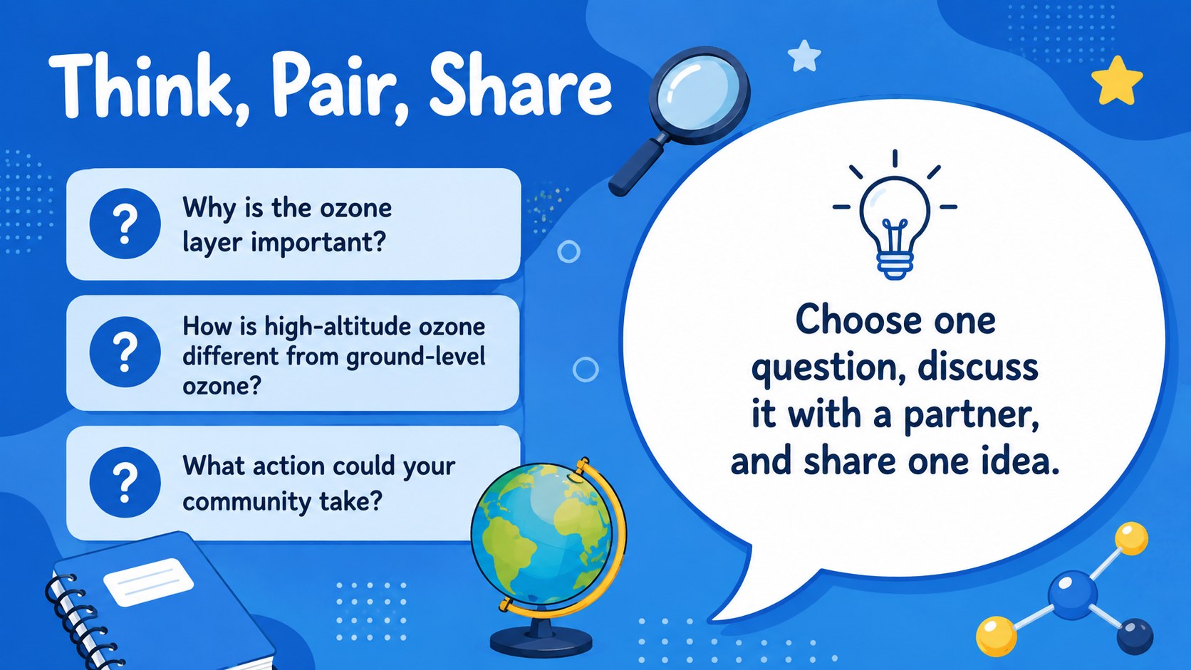 Ozone Shield Classroom Deck for Young Learners presentation template, slide 11