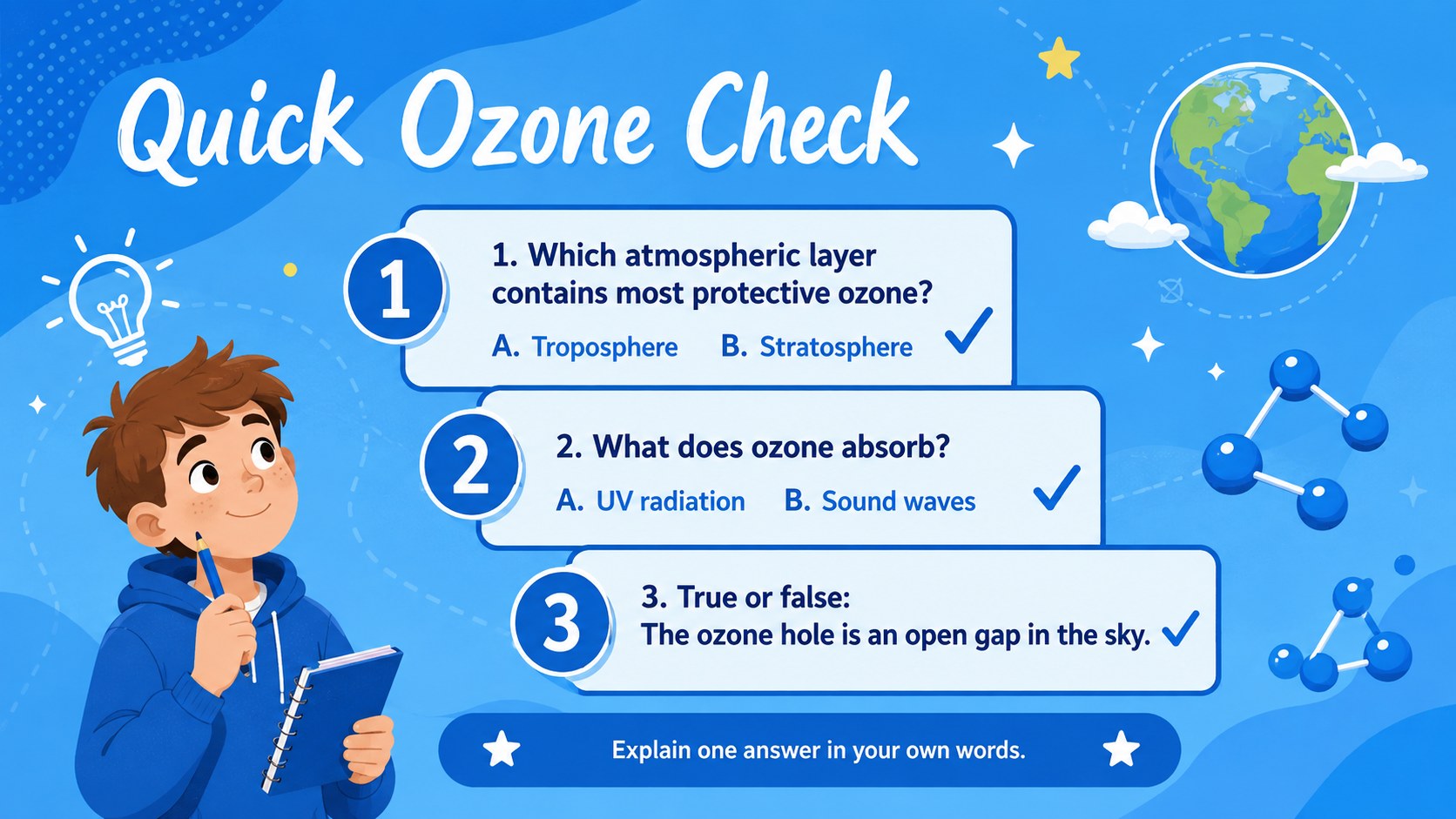 Ozone Shield Classroom Deck for Young Learners presentation template, slide 12