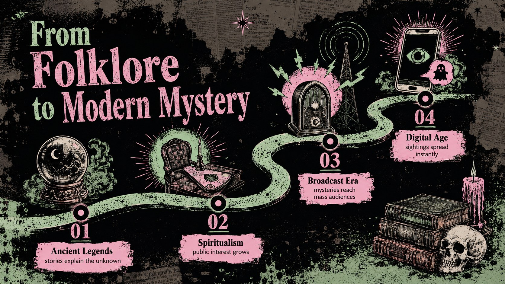 Modelo de apresentação Noite de Histórias Paranormais, slide 4