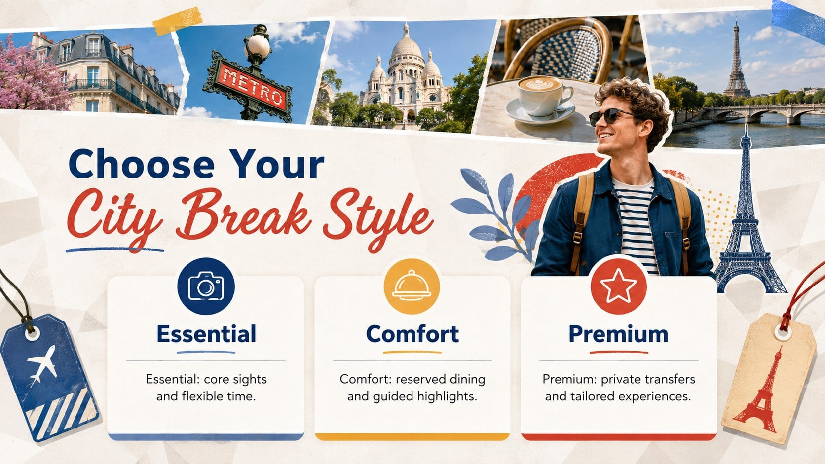 Paris City Break Planner presentation template, slide 13