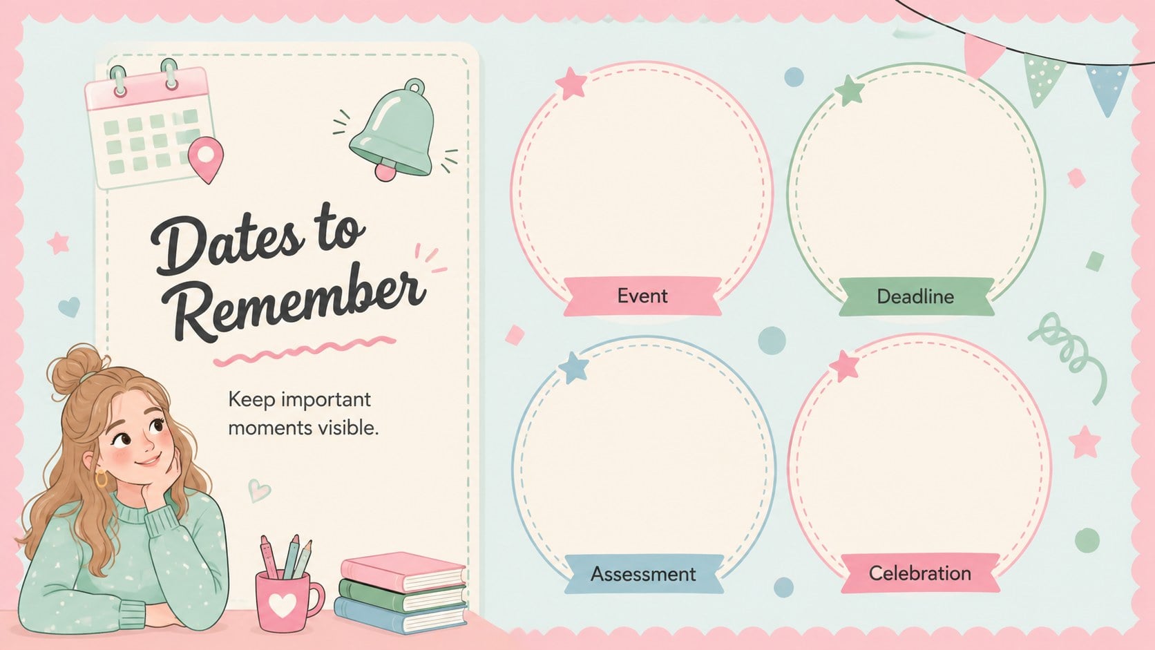 Pastel Academic Planning Calendar presentation template, slide 12