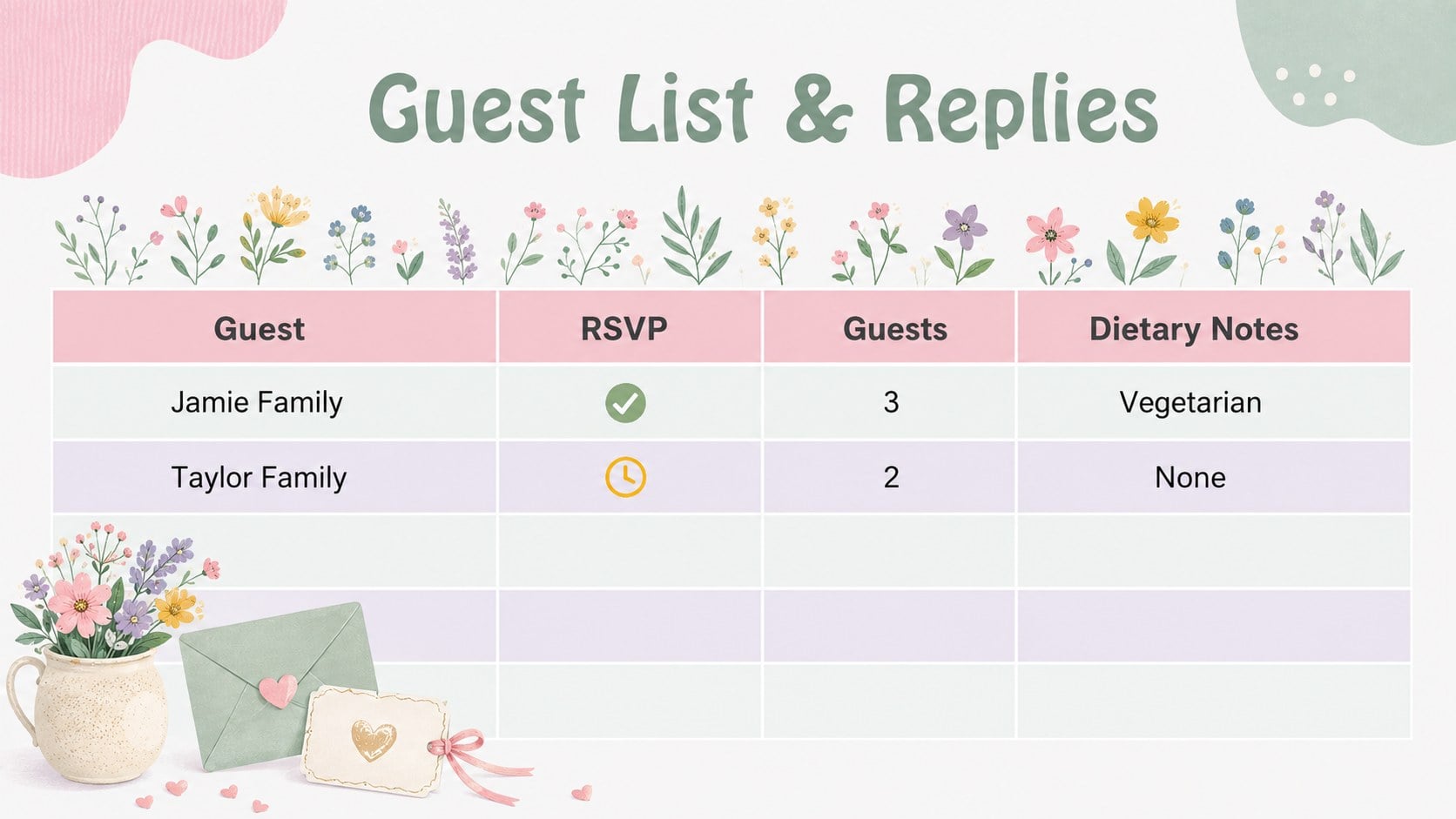 Pastel Garden Birthday Celebration Deck presentation template, slide 10