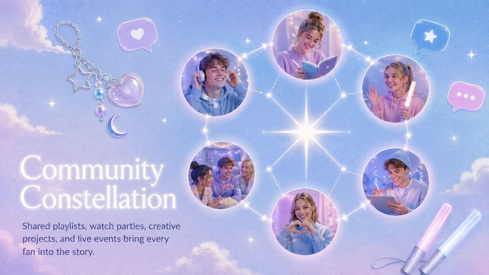 Pastel K-Pop Fan Story Theme presentation template, slide 10