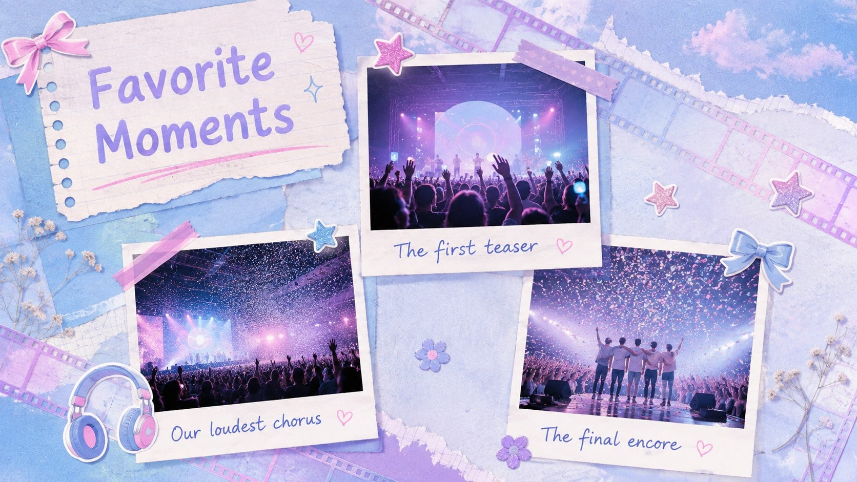 Pastel K-Pop Fan Story Theme presentation template, slide 12