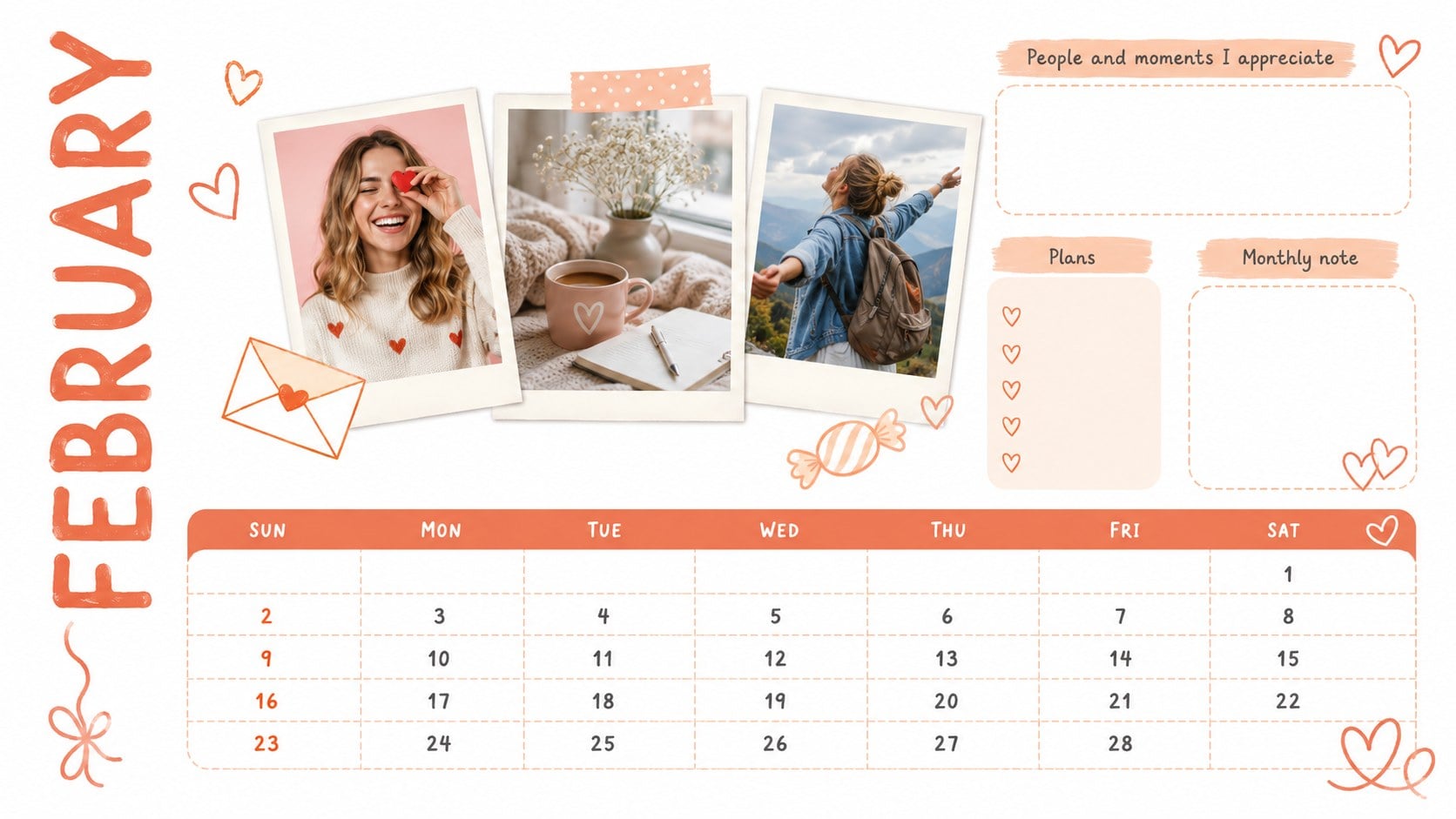 Pastel Memory Planner Calendar Slides presentation template, slide 4