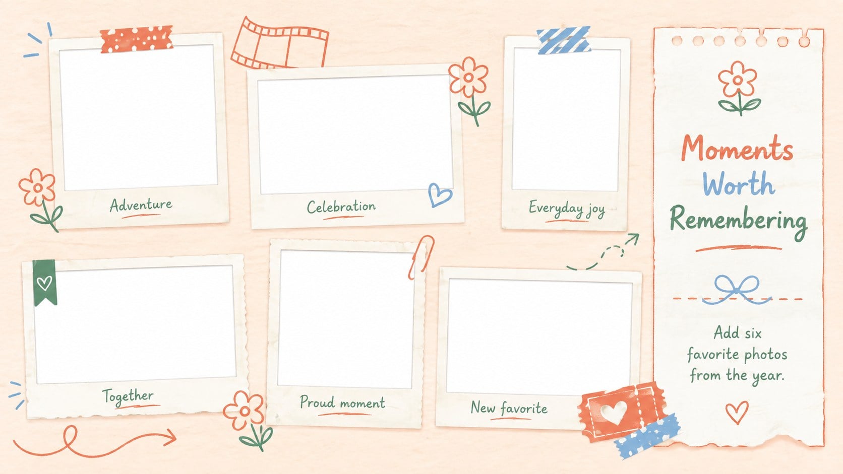 Pastel Memory Planner Calendar Slides presentation template, slide 15