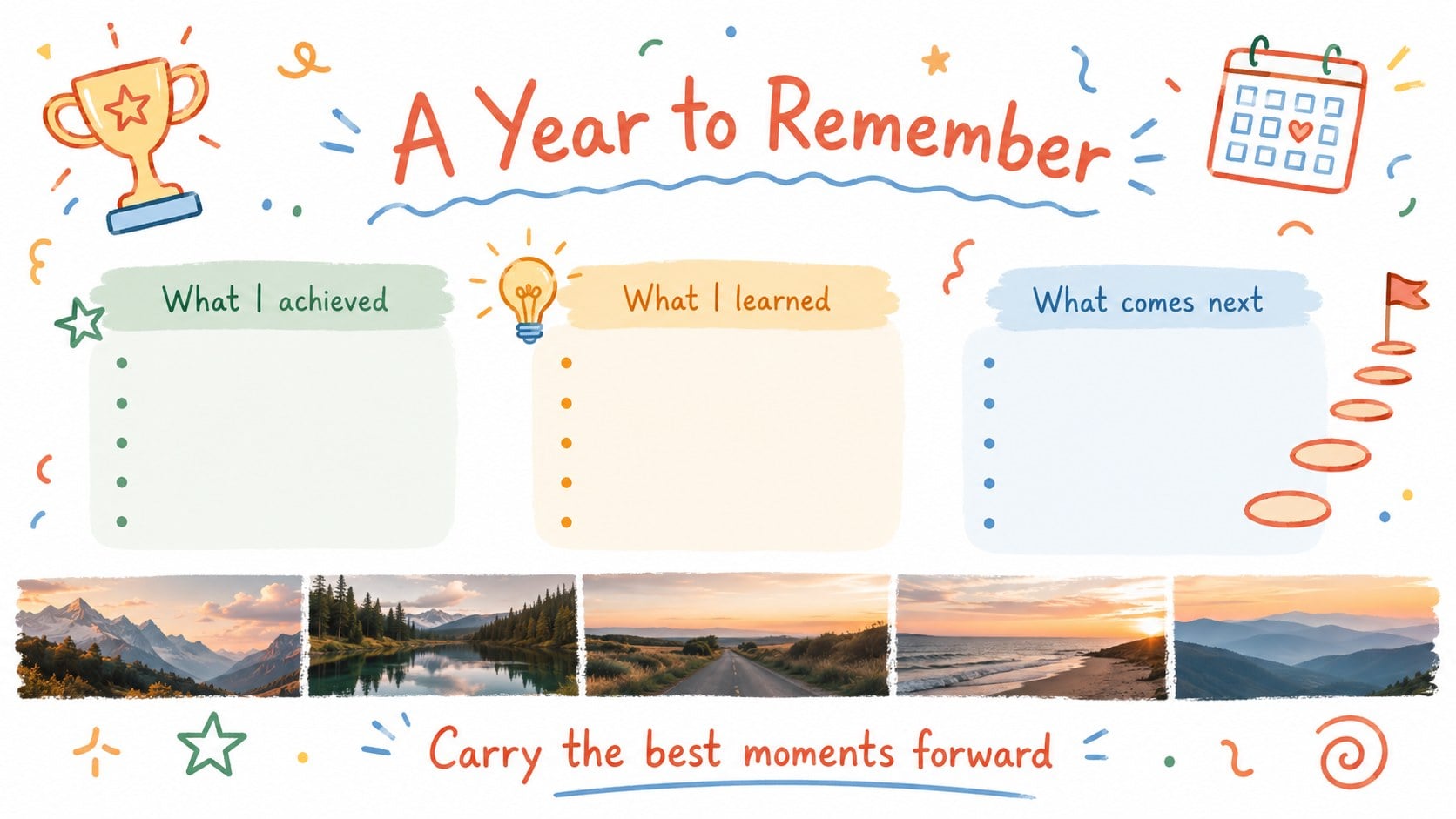 Pastel Memory Planner Calendar Slides presentation template, slide 16