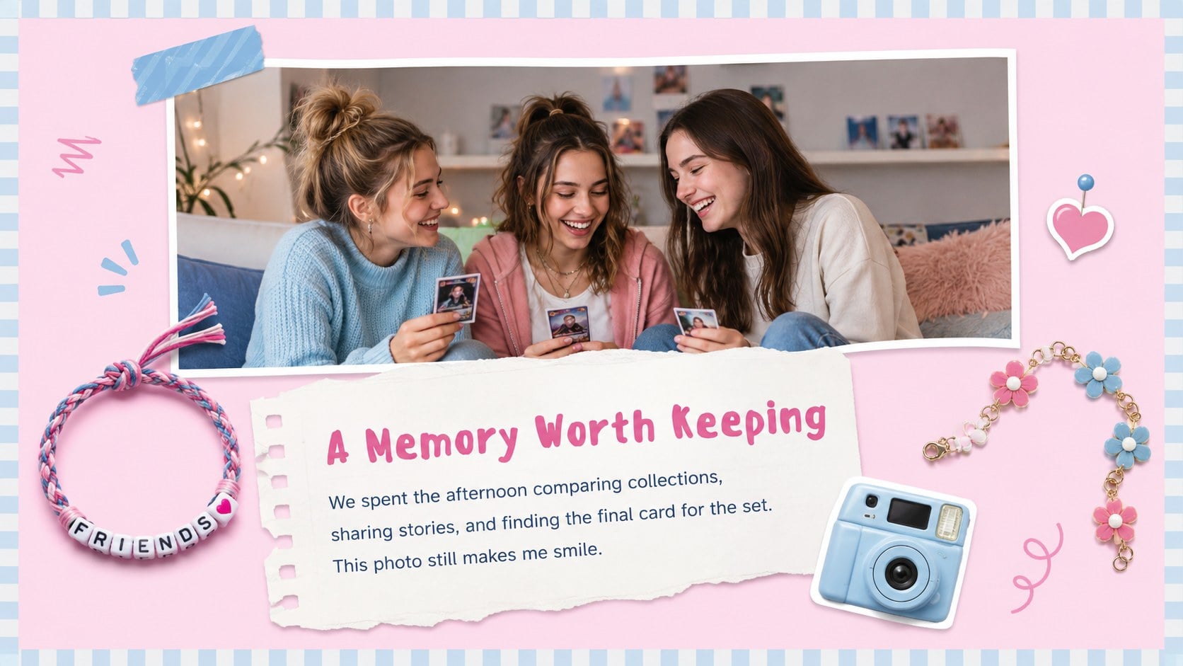 Pastel Photocard Memory Journal Deck presentation template, slide 10