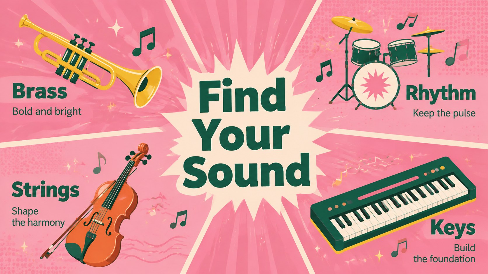 Pastel Pop School Band Club Presentation presentation template, slide 7