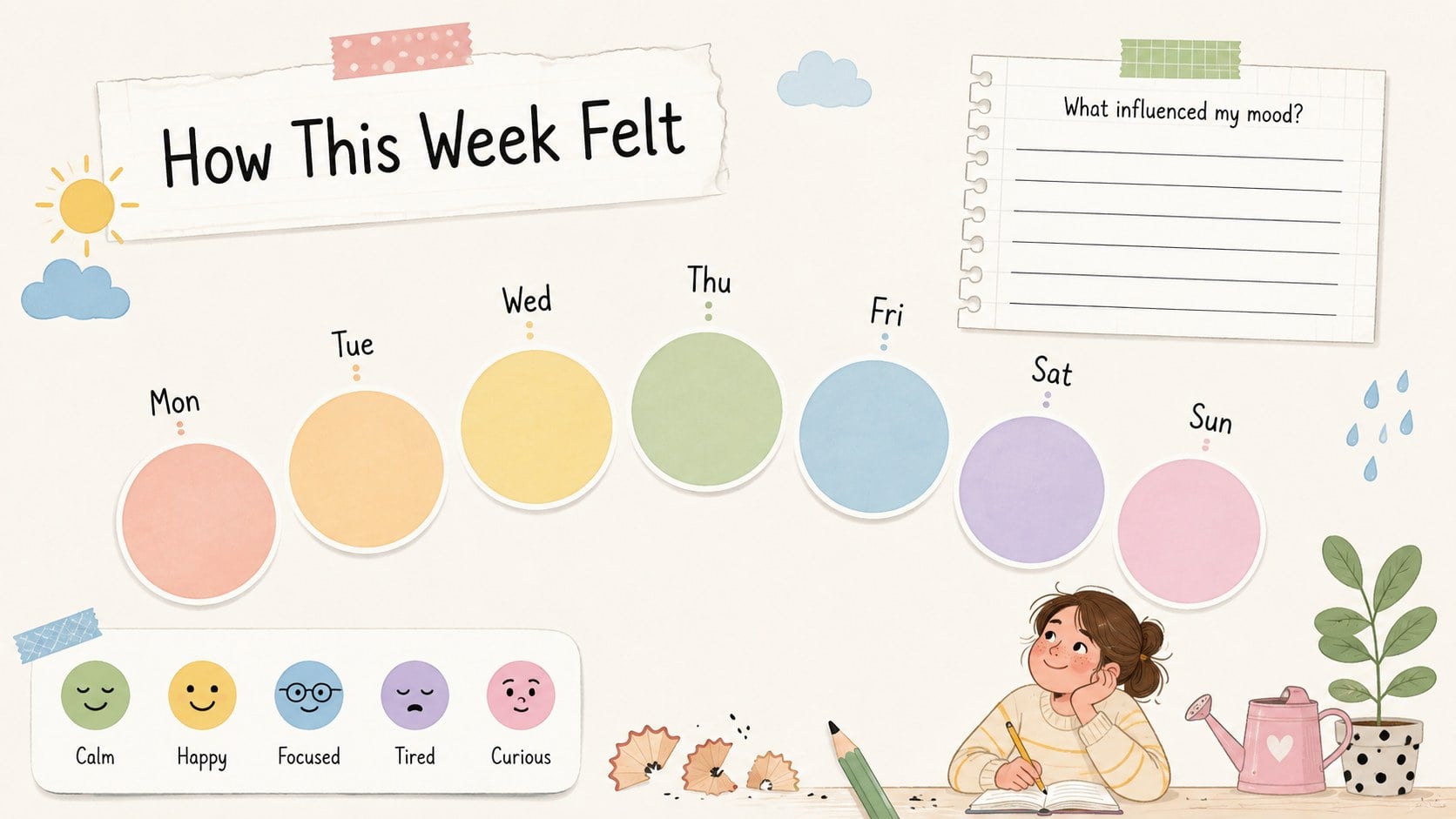 Pastel Scrapbook Diary Slides presentation template, slide 12