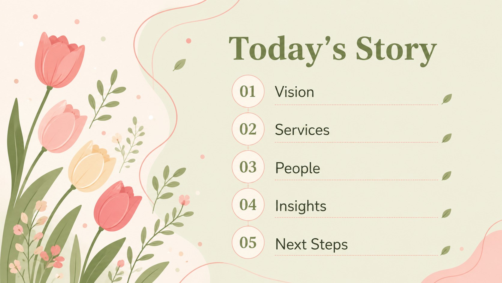 Pastel Spring Business Presentation presentation template, slide 2