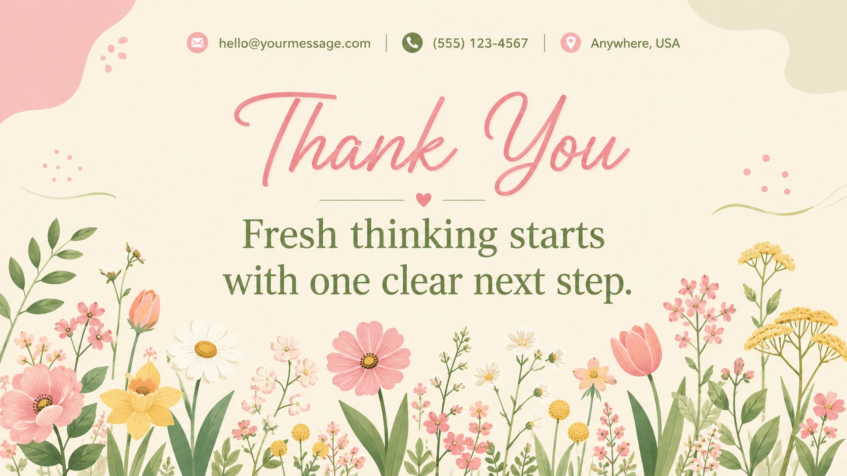 Pastel Spring Business Presentation presentation template, slide 15