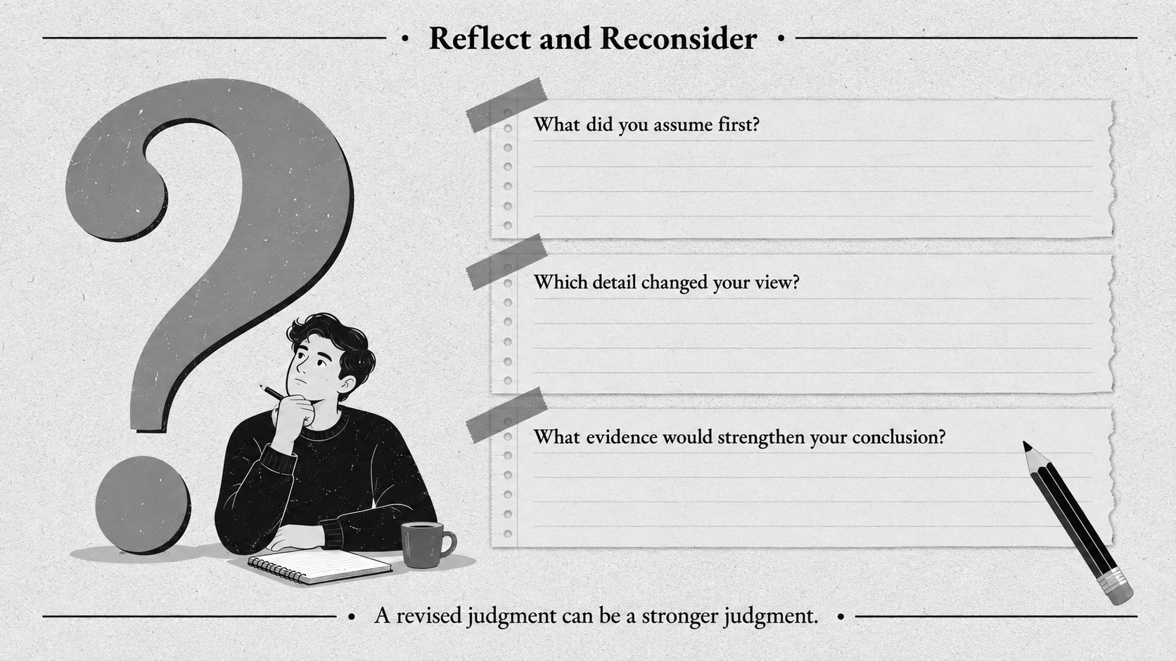 Modelo de apresentação Aula sobre Percepção e Pensamento Crítico, slide 14