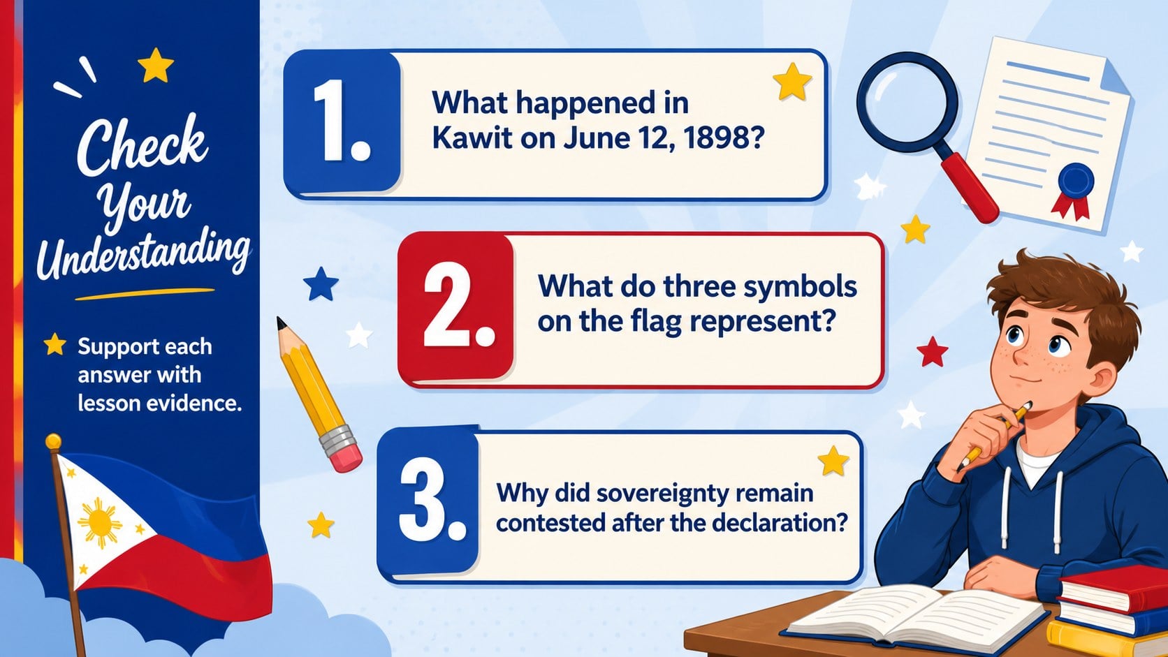 Philippine Freedom Day Classroom Deck presentation template, slide 14