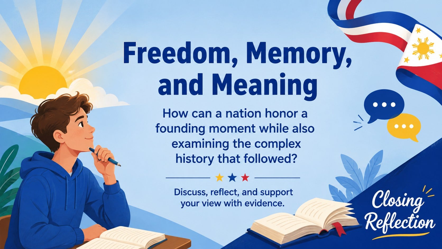 Philippine Freedom Day Classroom Deck presentation template, slide 15