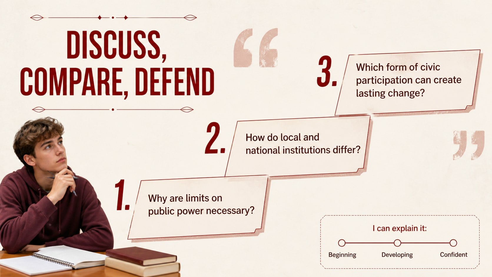 Philippine Government Civics Slides for Secondary Classrooms presentation template, slide 14