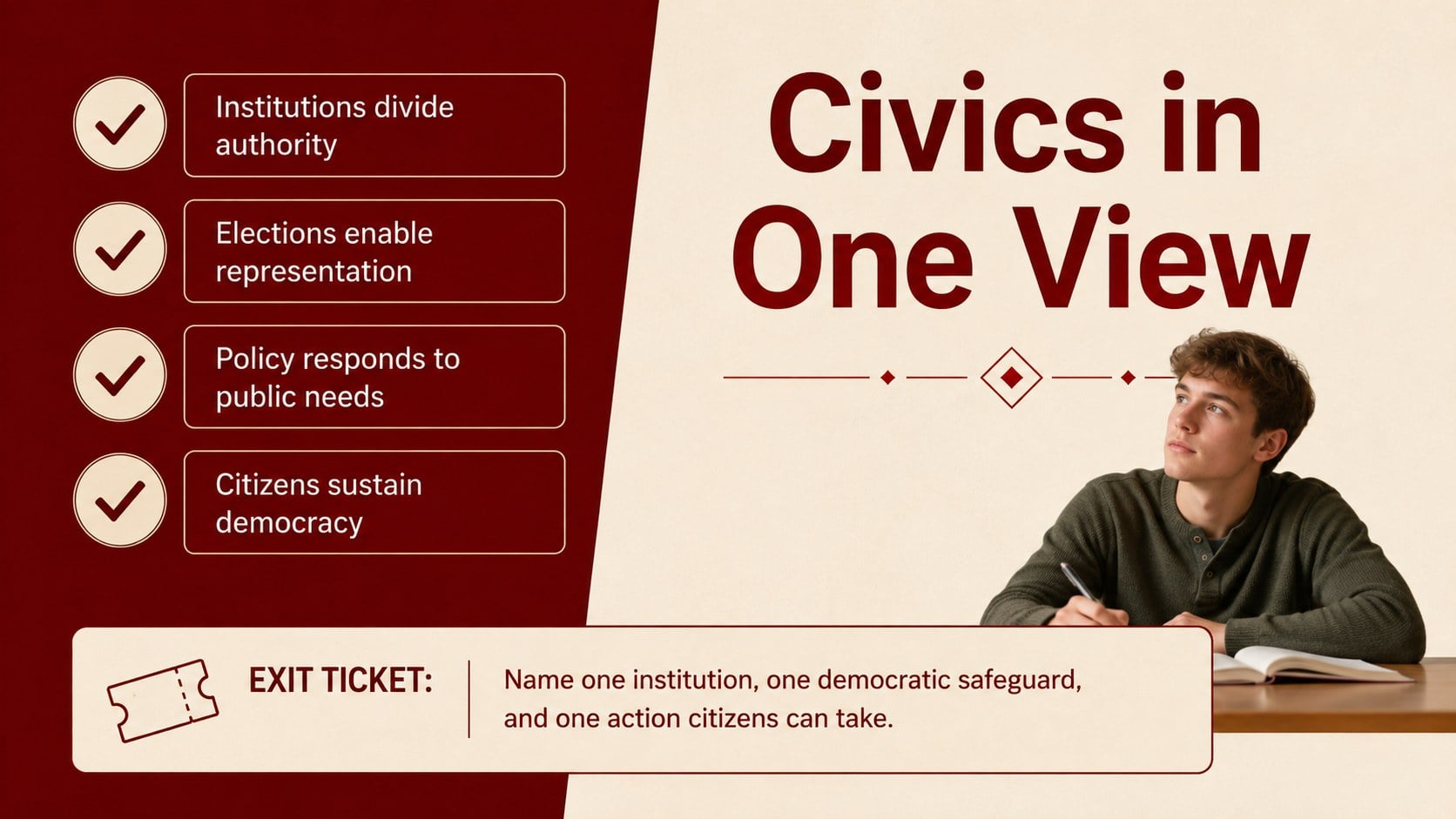 Philippine Government Civics Slides for Secondary Classrooms presentation template, slide 15