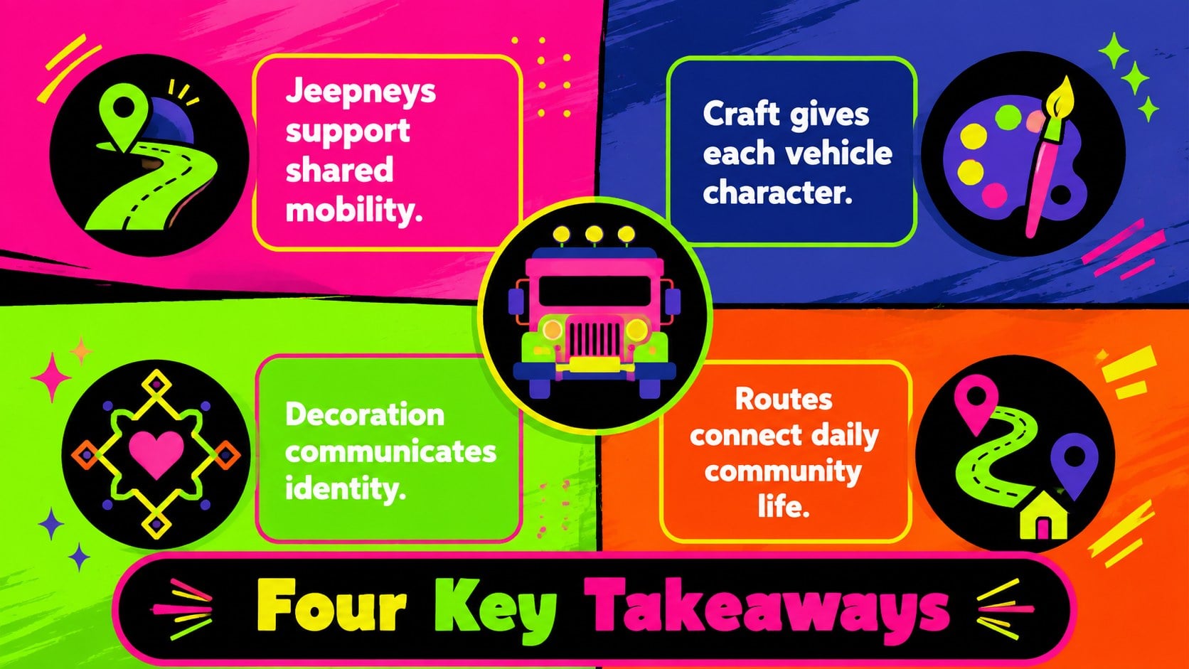 Philippine Jeepney Culture Lesson Deck presentation template, slide 14