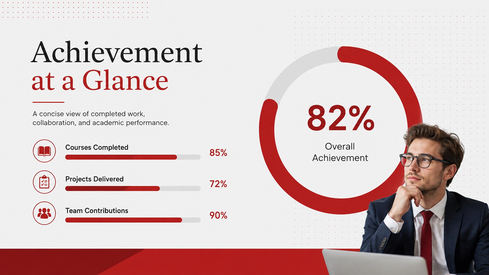 Phoenix Graduate Achievement Portfolio Slides presentation template, slide 11