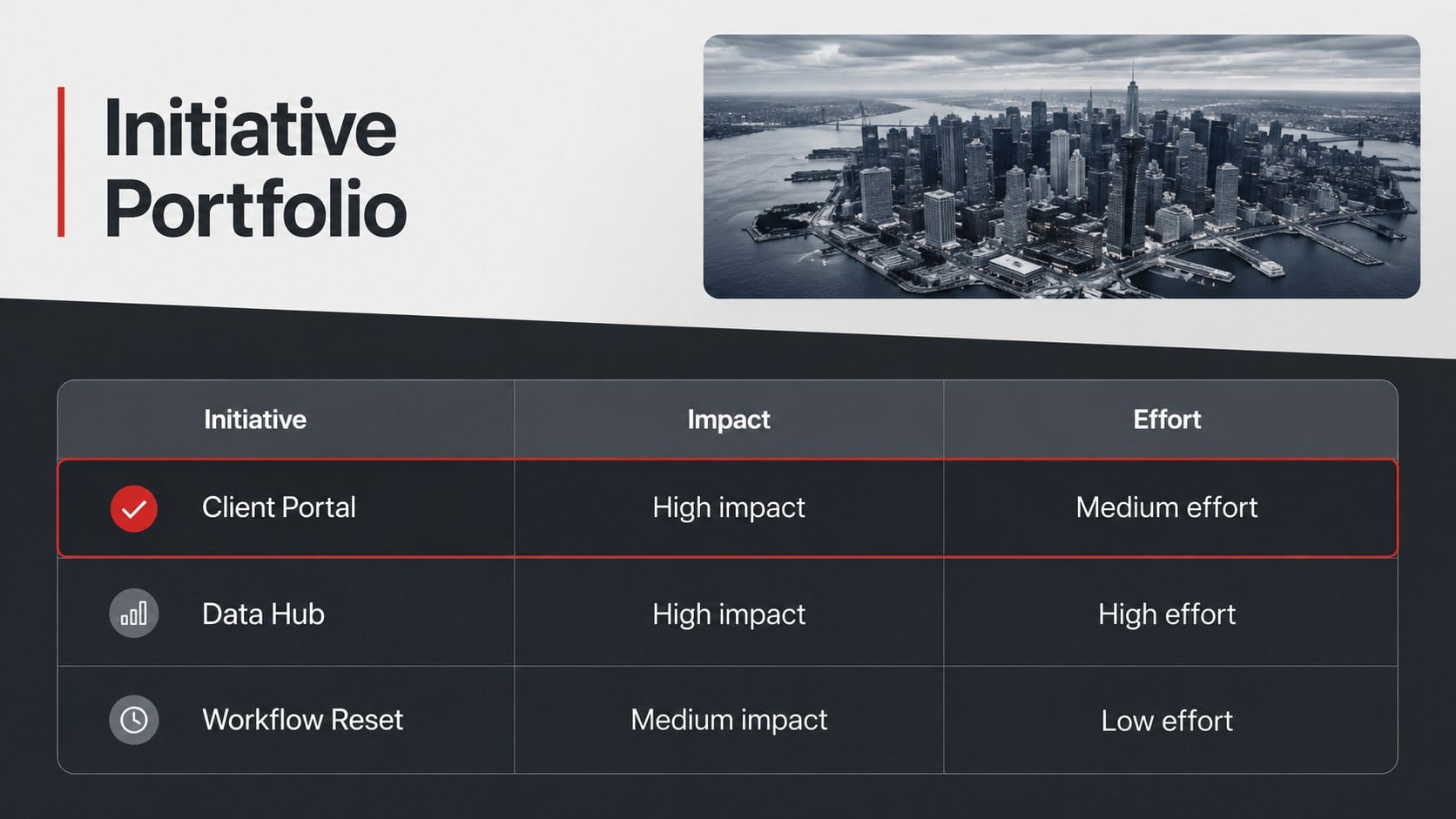 Photo-Led Corporate Report Deck presentation template, slide 13