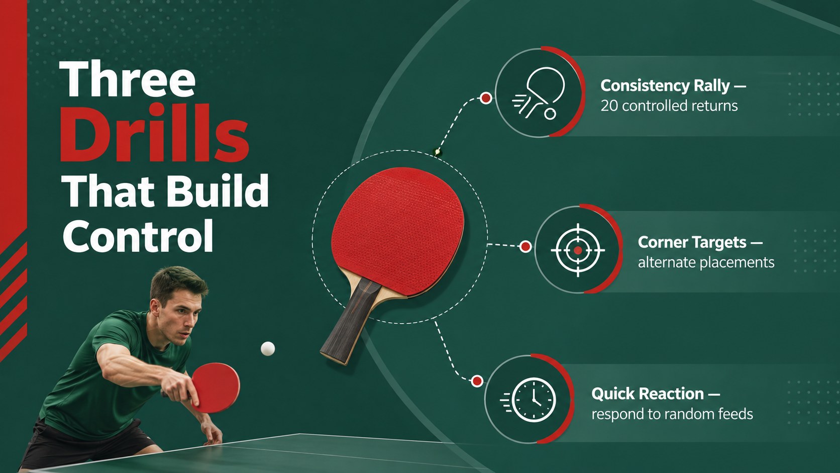 Ping Pong Skills Training Deck presentation template, slide 10