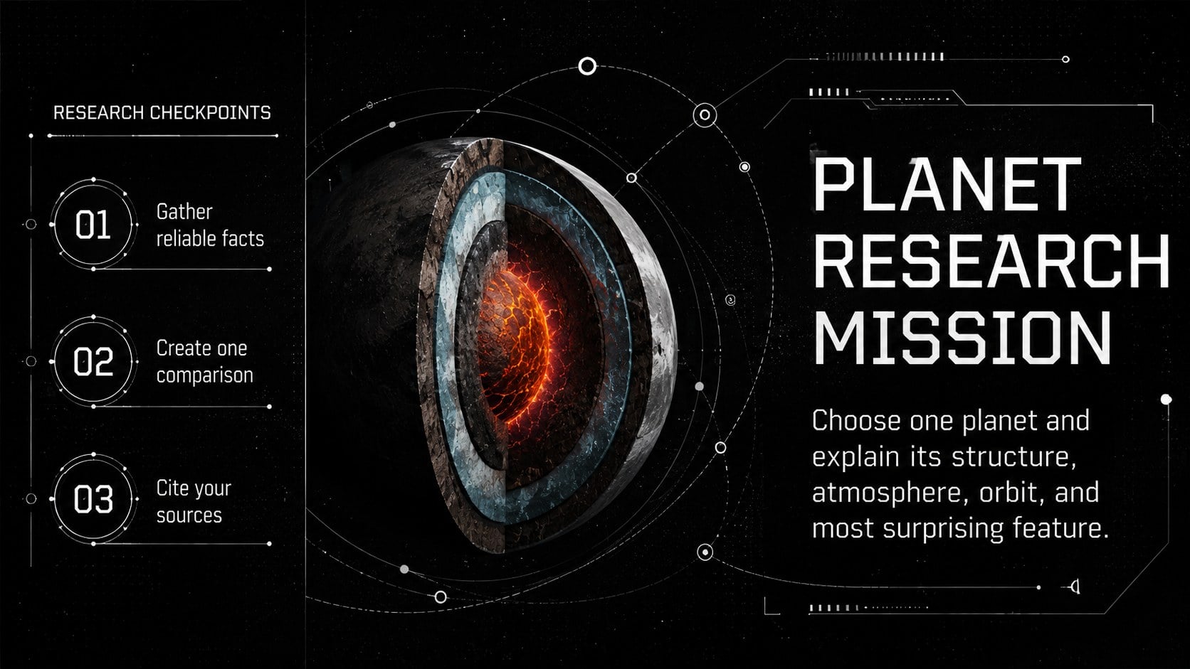 Planetary Science Classroom Theme presentation template, slide 14