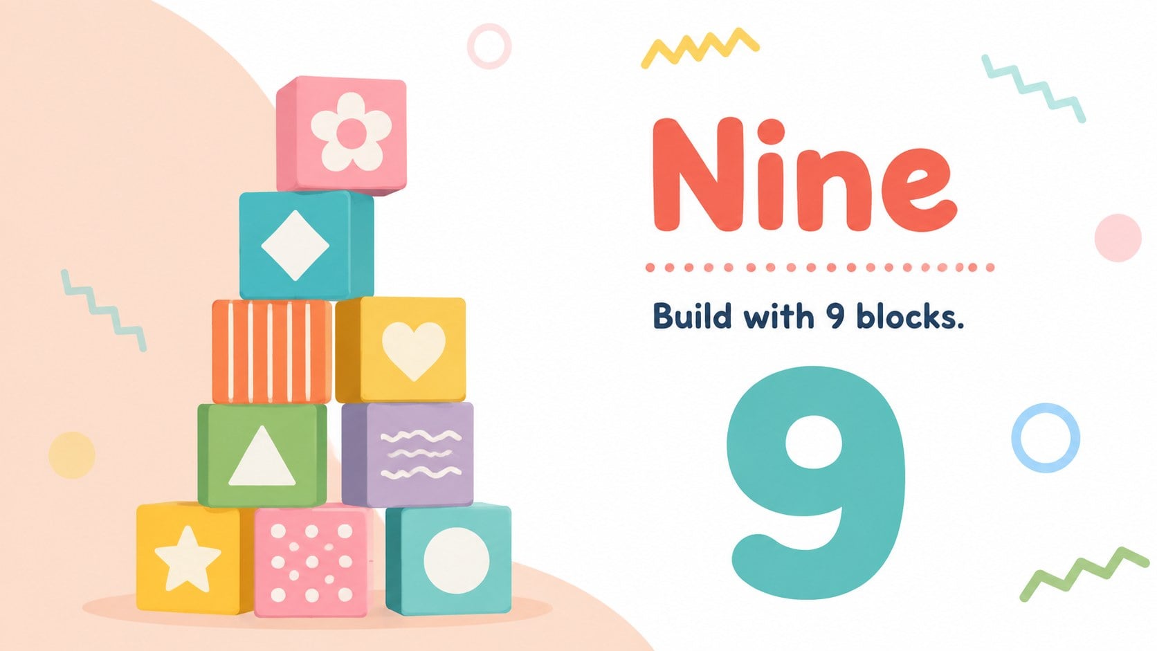 Playful Counting Cards for Kids presentation template, slide 10