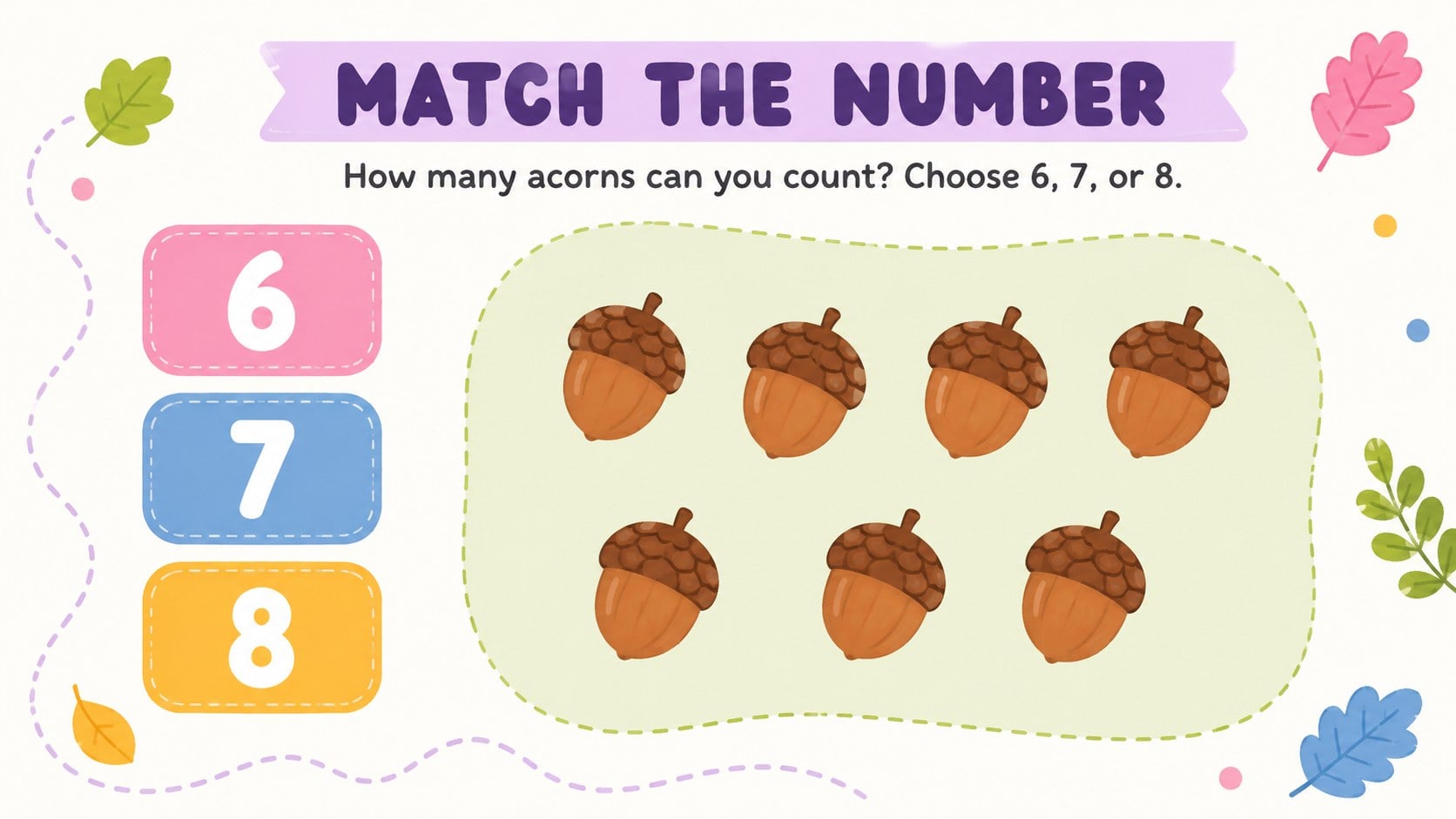 Playful Counting Cards for Kids presentation template, slide 12