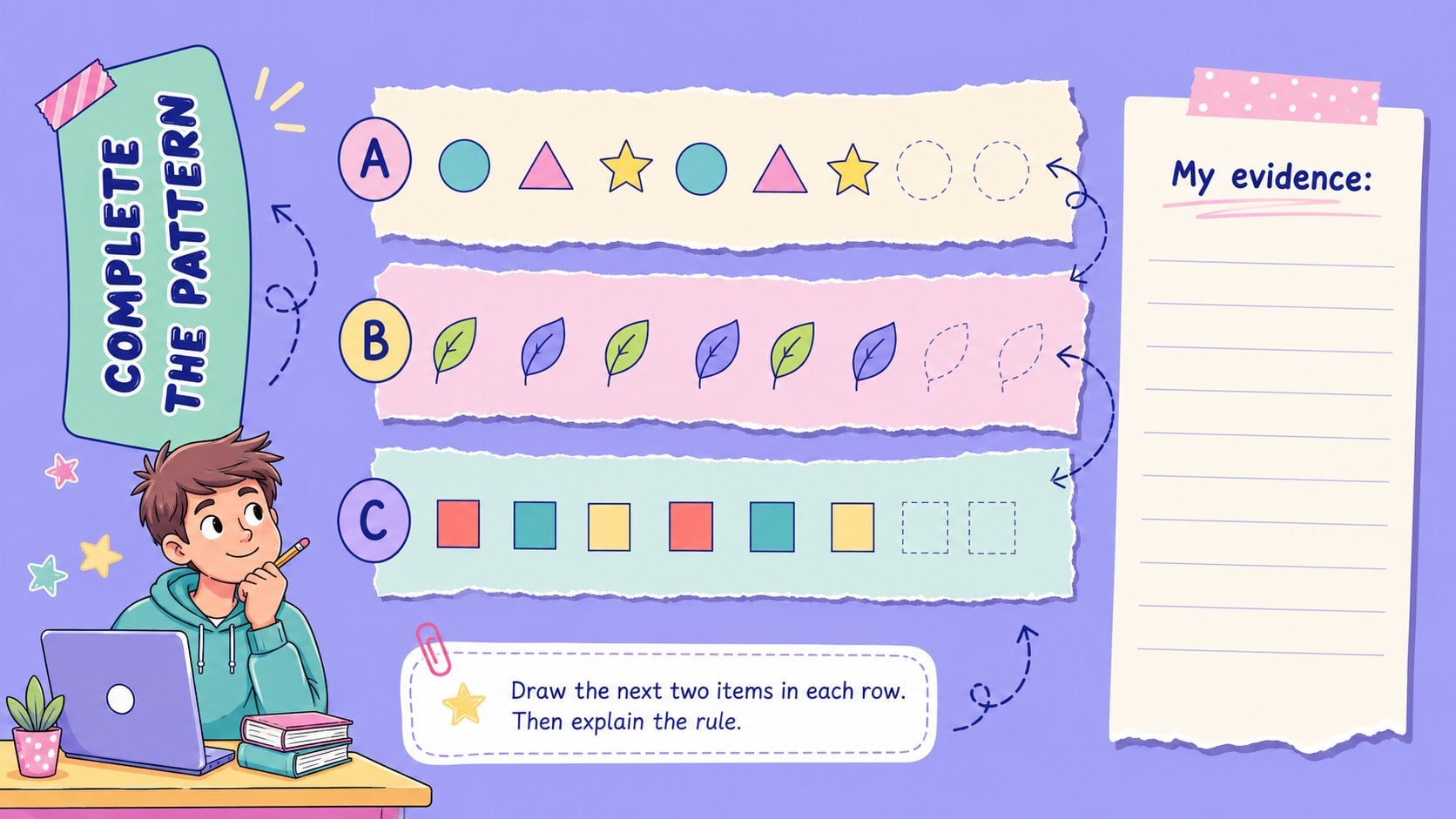 Playful Pastel Classroom Notes Deck presentation template, slide 10