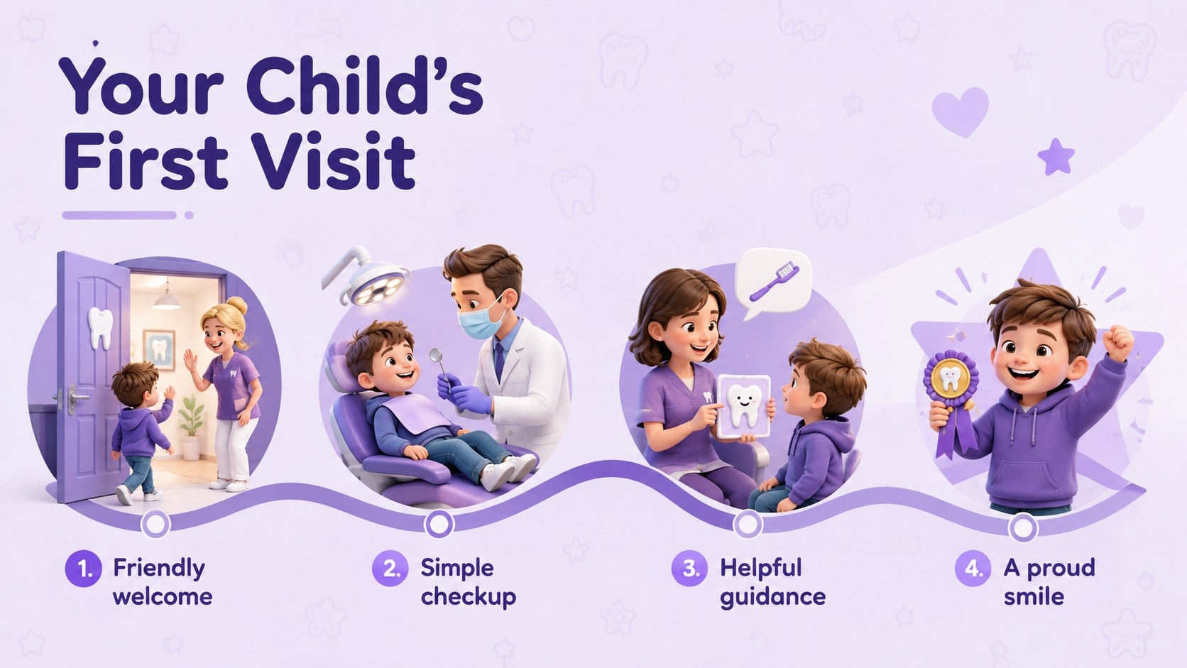 Playful Pediatric Dental Clinic Deck presentation template, slide 5
