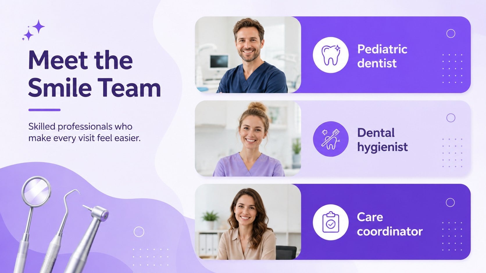 Playful Pediatric Dental Clinic Deck presentation template, slide 6