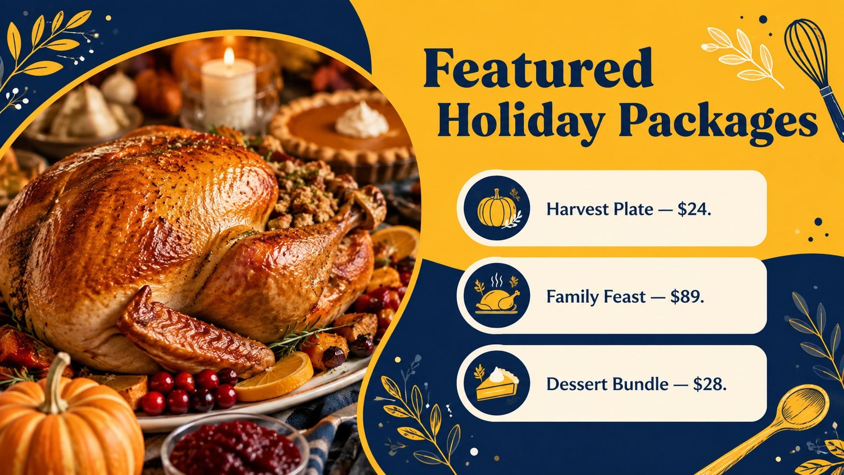 Playful Thanksgiving Promotion Deck presentation template, slide 10