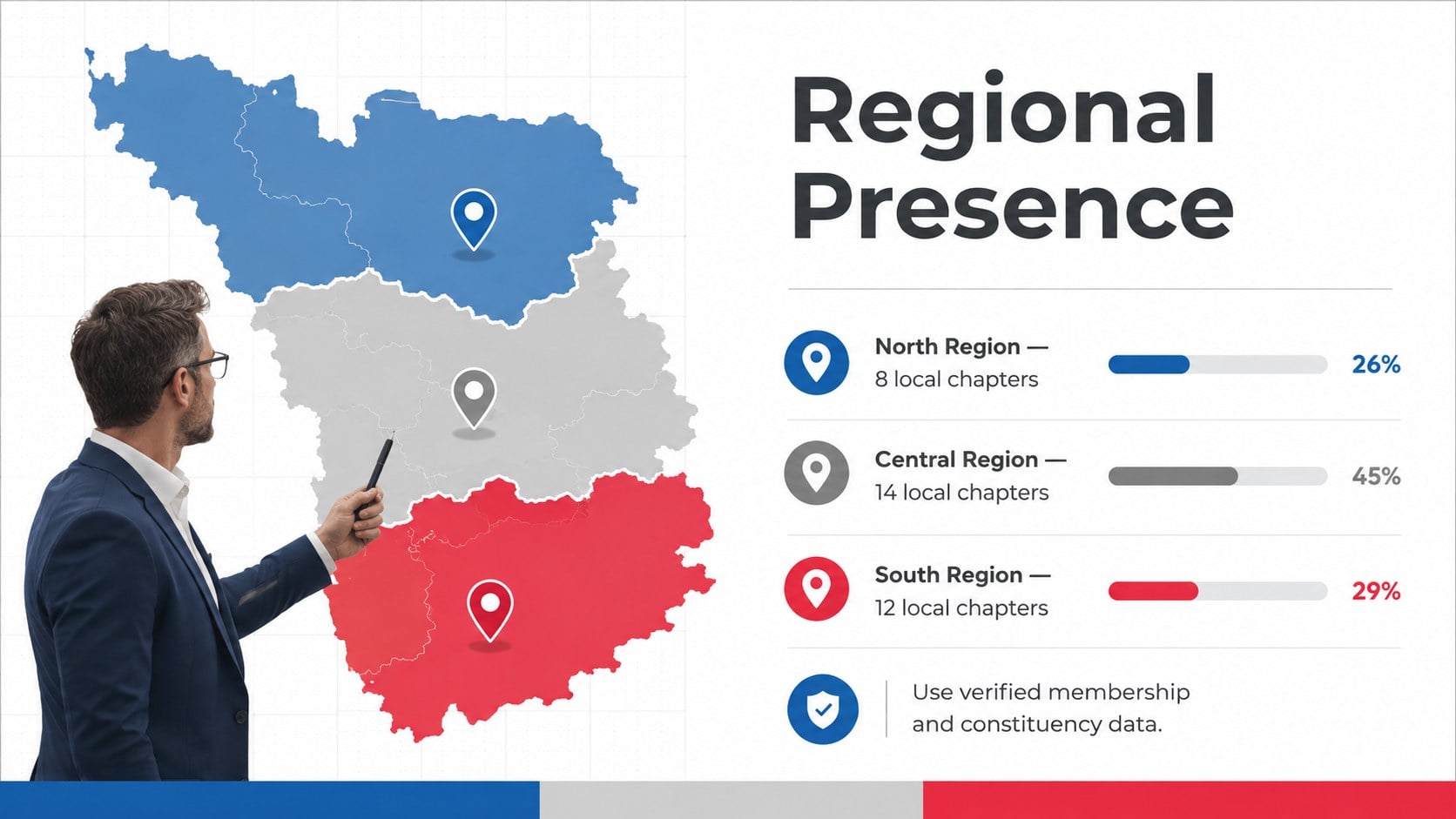 Political Party Identity and Strategy Deck presentation template, slide 13