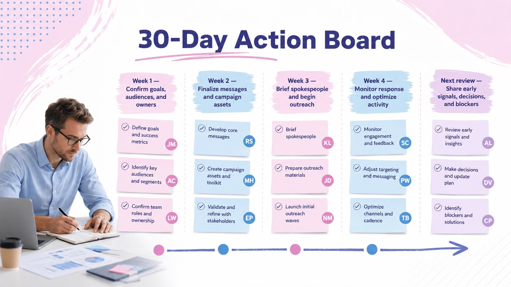 PR Campaign Strategy Deck presentation template, slide 14