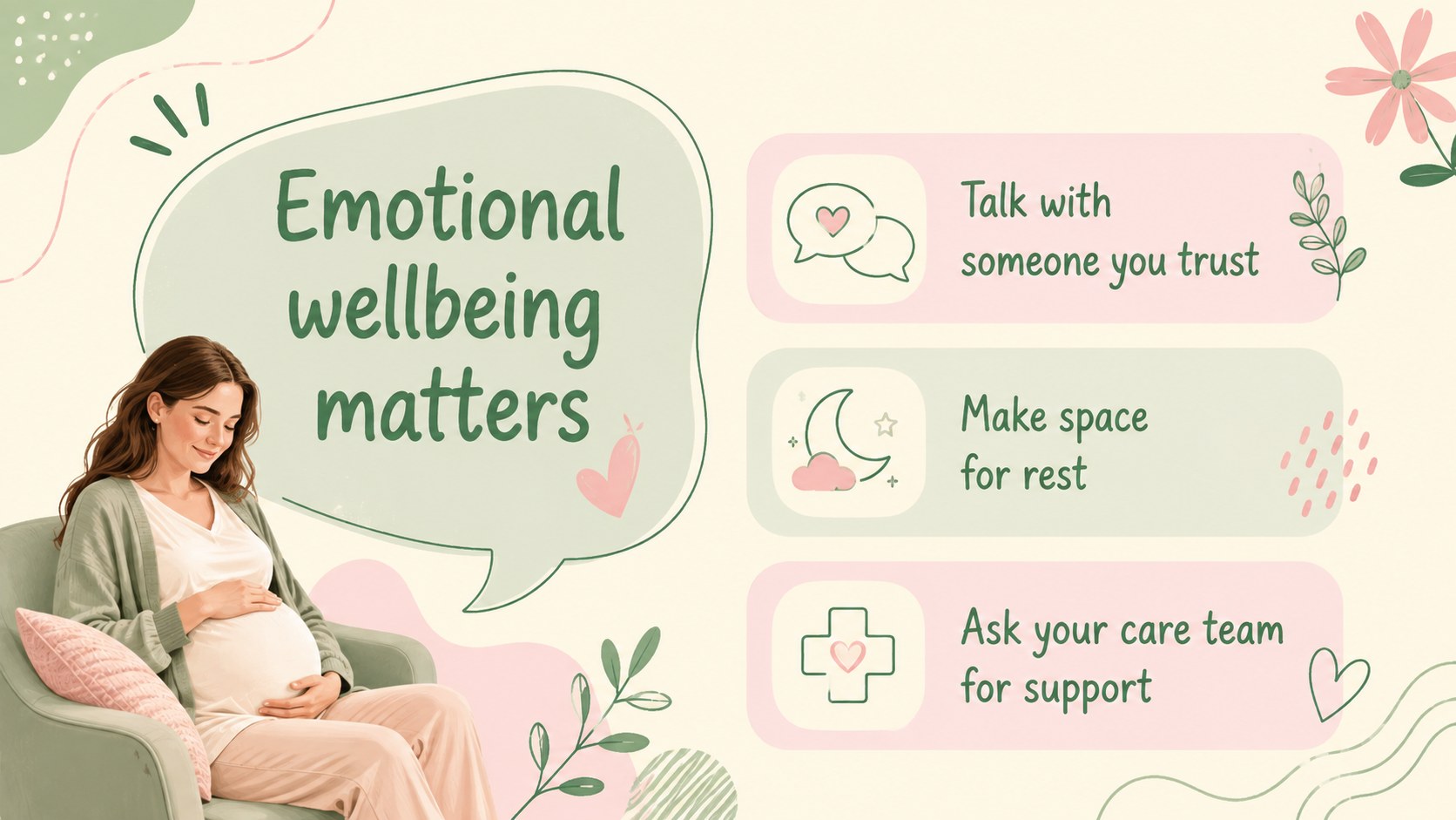 Pregnancy Wellness Guide Presentation Theme presentation template, slide 11