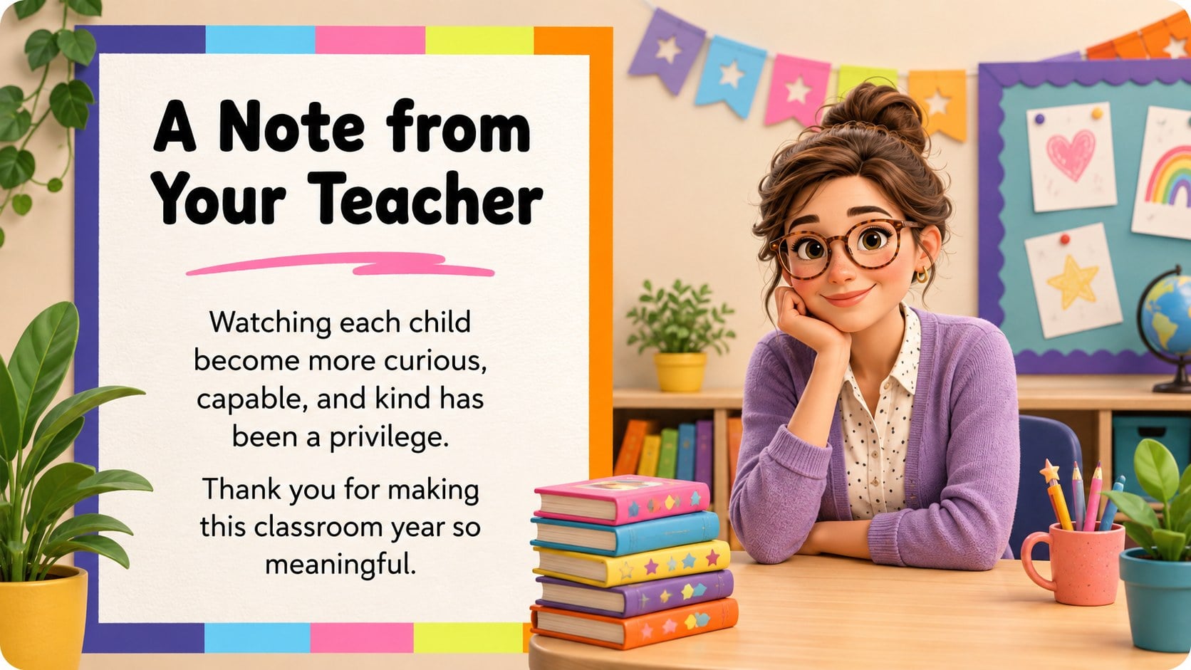 Preschool Commencement Bulletin Deck presentation template, slide 11