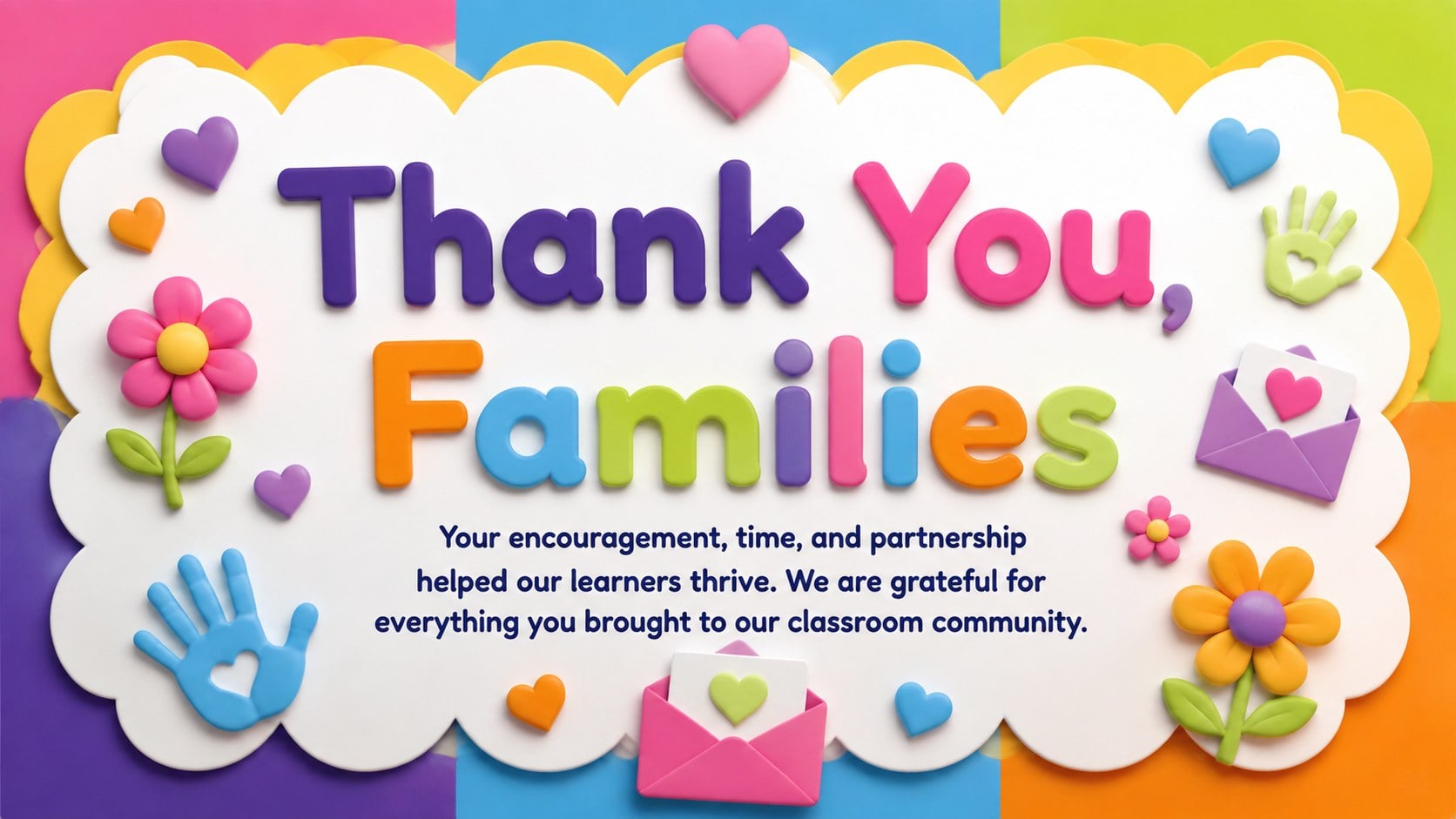 Preschool Commencement Bulletin Deck presentation template, slide 12