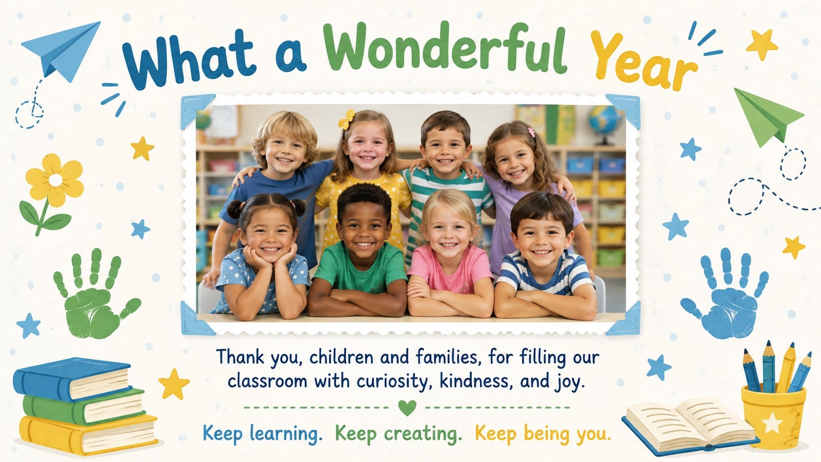 Preschool Memory Book Presentation presentation template, slide 15
